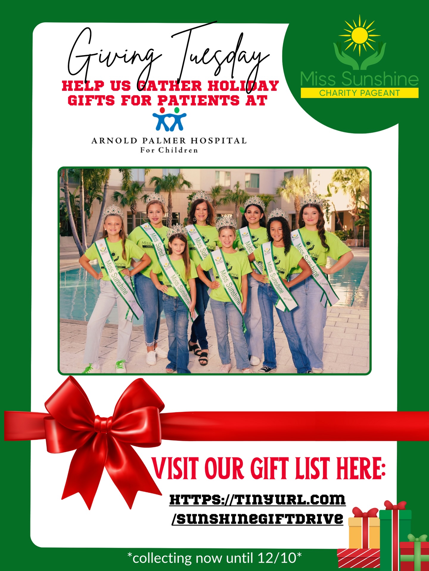 Not sure what to buy? Here are easy options!
Here are some of the most requested items from the hospital:
🎁 Rattles & baby toys
🎁 Action figures
🎁 Lego kits
🎁 Board books
🎁 Bluetooth speakers/headphones
🎁 Sports merchandise
🎁 $10 gift cards (Target, Google, iTunes, restaurant)
Everything MUST fit into a pillowcase — so small/medium items are perfect!
You can shop the Amazon Wishlist for super easy checkout and drop shipping direct to us 👉 www.tinyurl.com/sunshinegiftdrive