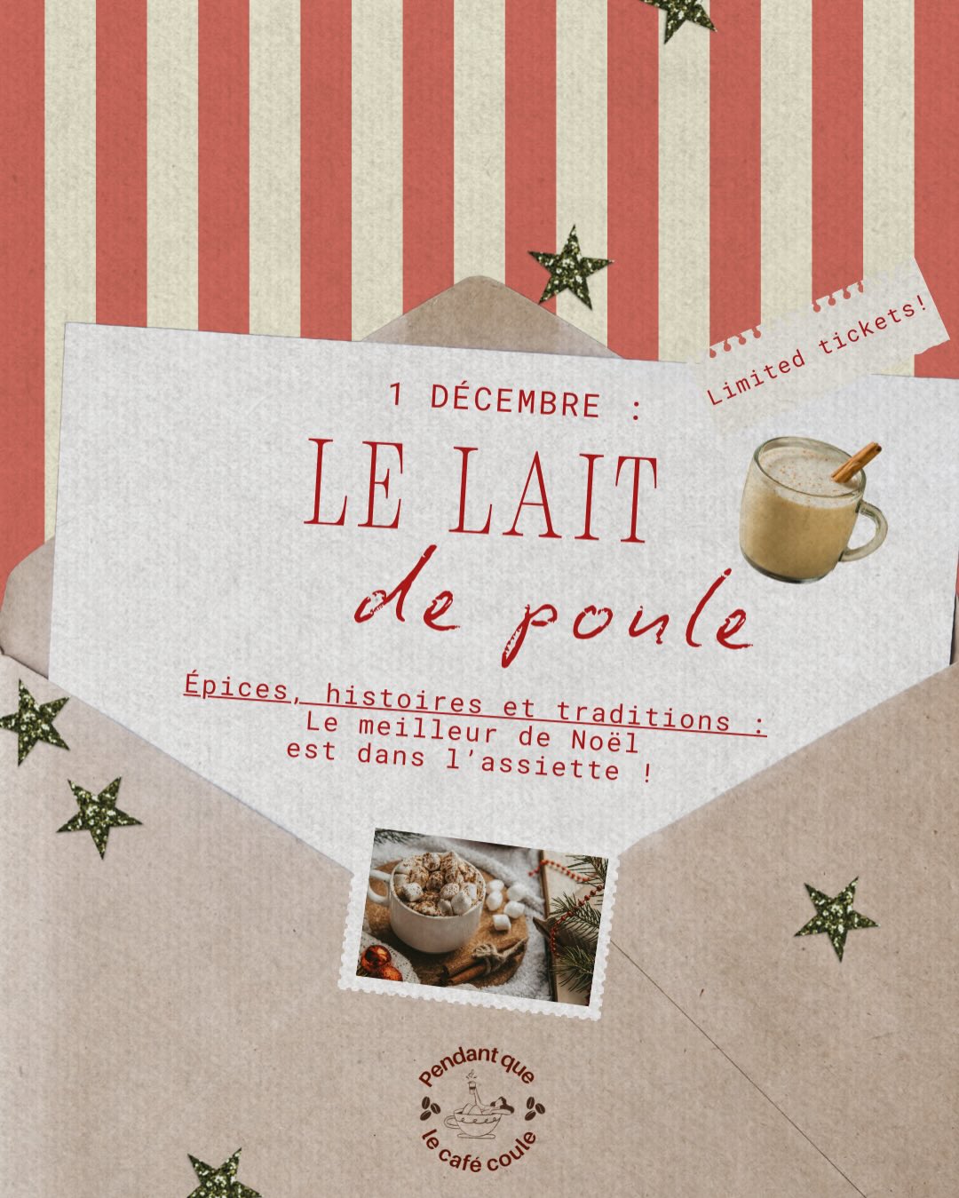 🎄𝑶𝑯 𝑶𝑯 𝑶𝑯 🎄
𝐸𝑝𝑖𝑐𝑒𝑠, ℎ𝑖𝑠𝑡𝑜𝑖𝑟𝑒𝑠 𝑒𝑡 𝑡𝑟𝑎𝑑𝑖𝑡𝑖𝑜𝑛𝑠 : 𝐿𝑒 𝑚𝑒𝑖𝑙𝑙𝑒𝑢𝑟 𝑑𝑒 𝑁𝑜ë𝑙 𝑒𝑠𝑡 𝑑𝑎𝑛𝑠 𝑙’𝑎𝑠𝑠𝑖𝑒𝑡𝑡𝑒 !
On ouvre notre calendrier de l’Avent avec une boisson qui symbolise le réconfort et les fêtes : le 𝐋𝐚𝐢𝐭 𝐝𝐞 𝐏𝐨𝐮𝐥𝐞 ! 🥛
Mais saviez-vous que cette boisson festive et populaire ne l’a pas toujours été ?
📌 RDV demain pour la recette du 𝐋𝐚𝐢𝐭 𝐝𝐞 𝐏𝐨𝐮𝐥𝐞, à réaliser chez vous (avec ou sans alcool) !
🎉 Chaque jour et jusqu’au 25 décembre, on découvre ensemble les secrets gourmands de Noël !
#laitdepoule #eggnog #christmasfood #christmastraditions #adventcalendar #cooking #cuisine #podcast