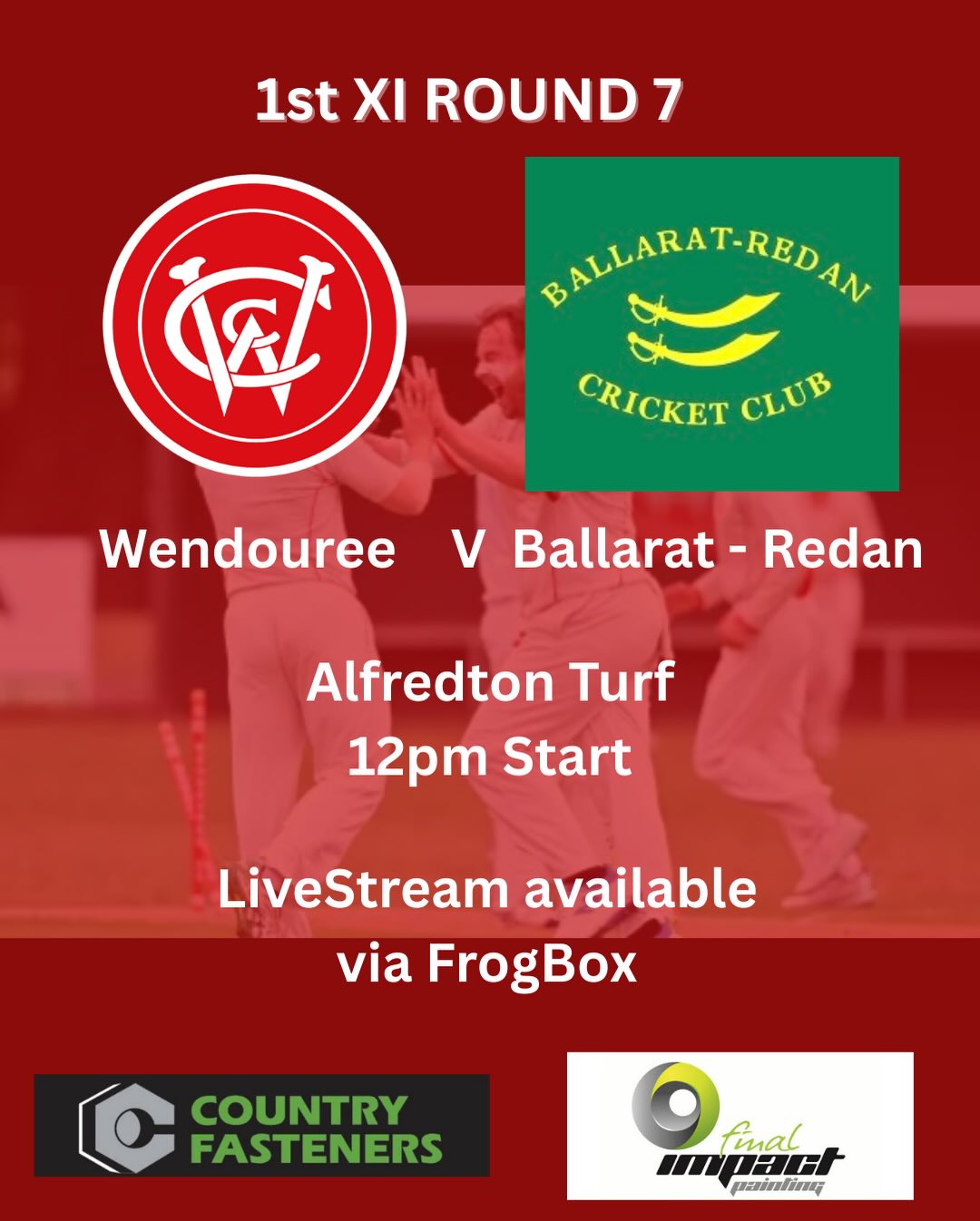 White ball cricket is back for the 1sts and 2nds this weekend as they take on Ballarat-Redan.
Both games will be live streamed via the link below:
1sts
https://www.youtube.com/watch?v=u81na2kFgSM
2nds
https://www.youtube.com/watch?v=EcYdIuzvNe8