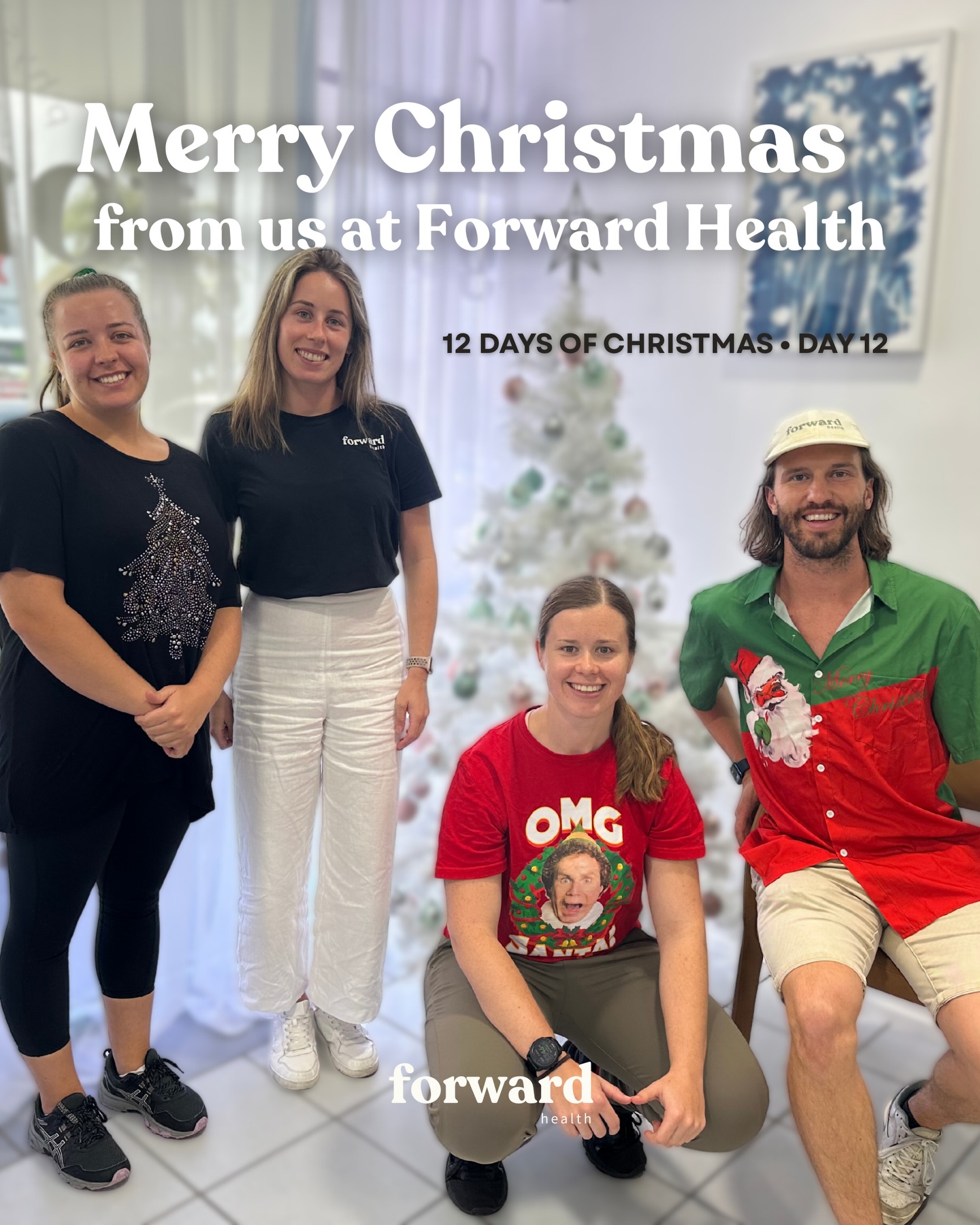 Merry Christmas from all of us at Forward Health 🎄
Thank you for trusting us with your movement, your time, and your bodies this year
We’re so grateful for our community, and we can’t wait to keep moving with you in the new year 🤍