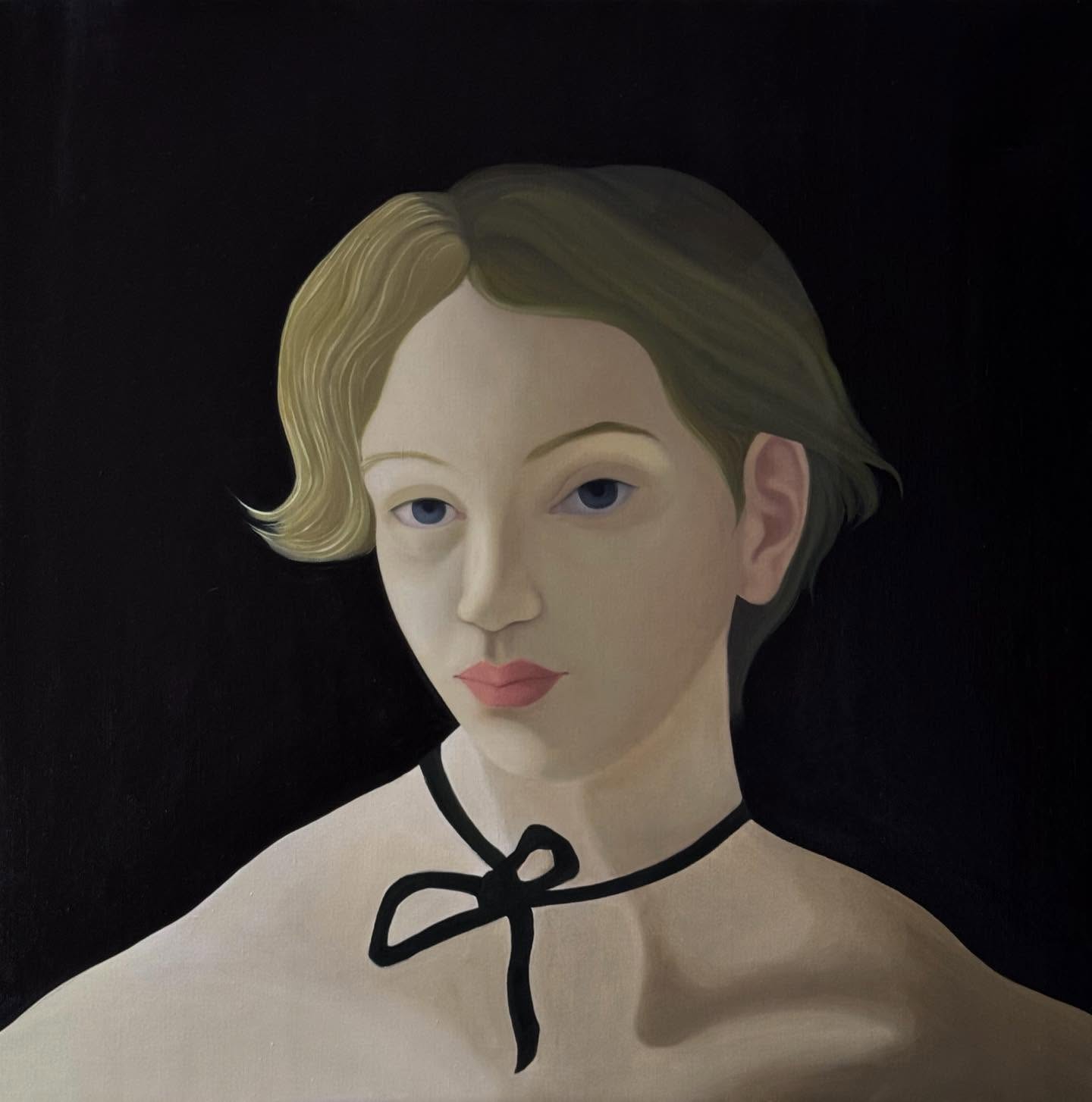 Come see it at @rhodescontemporaryart until December 20th!
Ruban noir oil on canvas 70cm x 70cm #sandrinelanoy #lanoysandrine