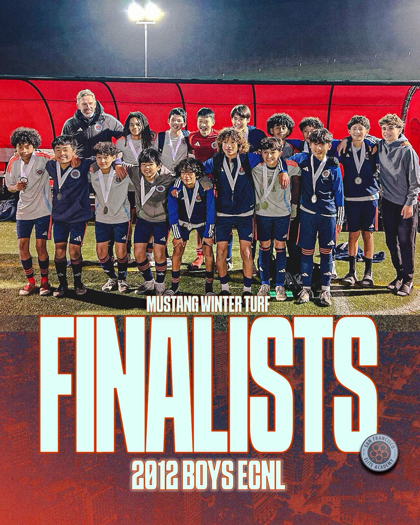 All fall, this group kept showing up.
Learning. Growing. Getting better.
This weekend was another step.
Proud of Coach Ihor and our 2012 Boys ECNL.
Mustang Winter Turf Tournament finalists.
#ForTheBay | #SiempreComoUno