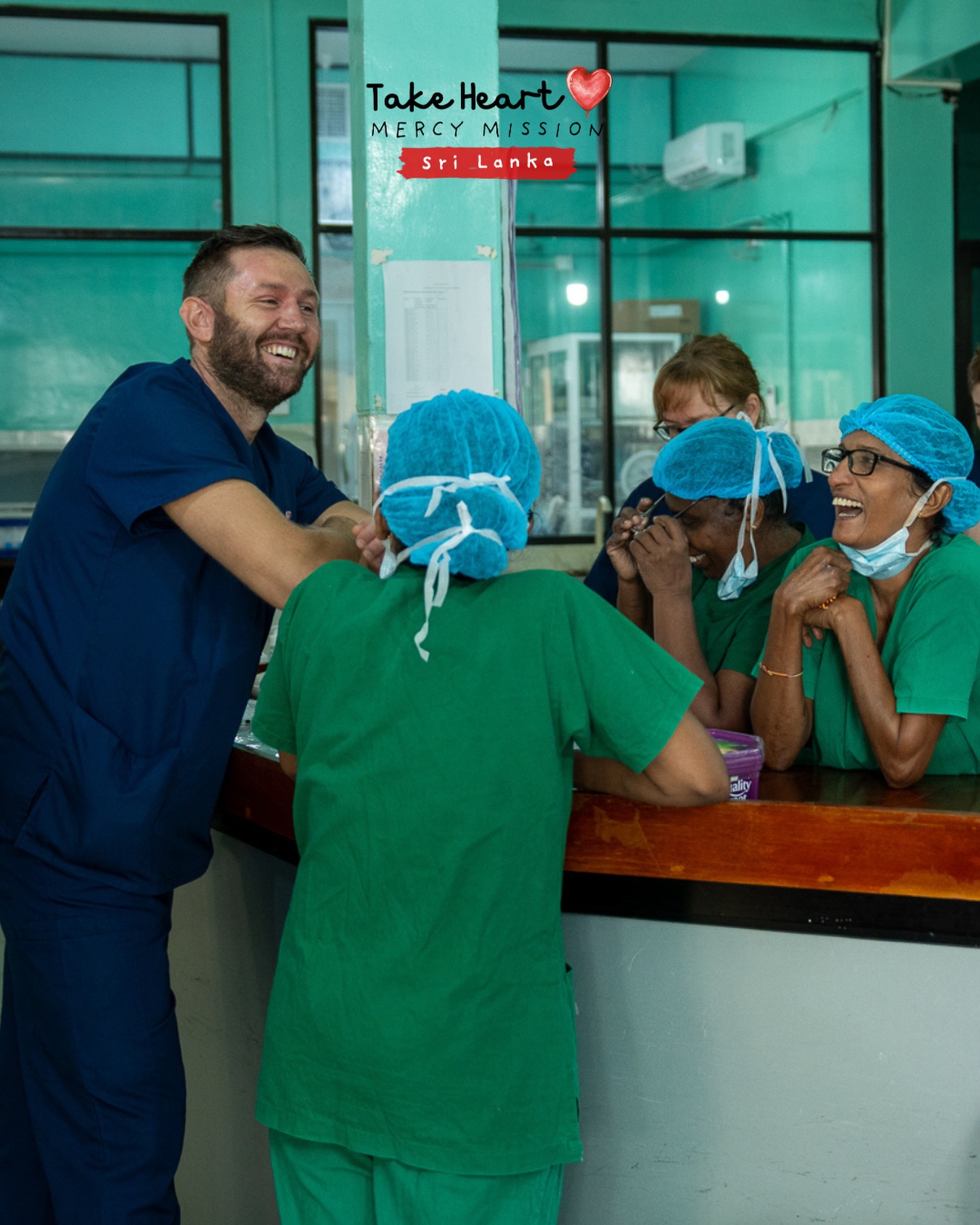 Matt Newman with some of the local nurses❤️
🔗 visit the link in our bio to meet the take heart team
#takeheartmercymission #savinglittlehearts #srilanka #heartsurgery #hopeforchildren #lifesavingcare #togetherwesavelives #childrenfirst #medicalmission #makingadifference