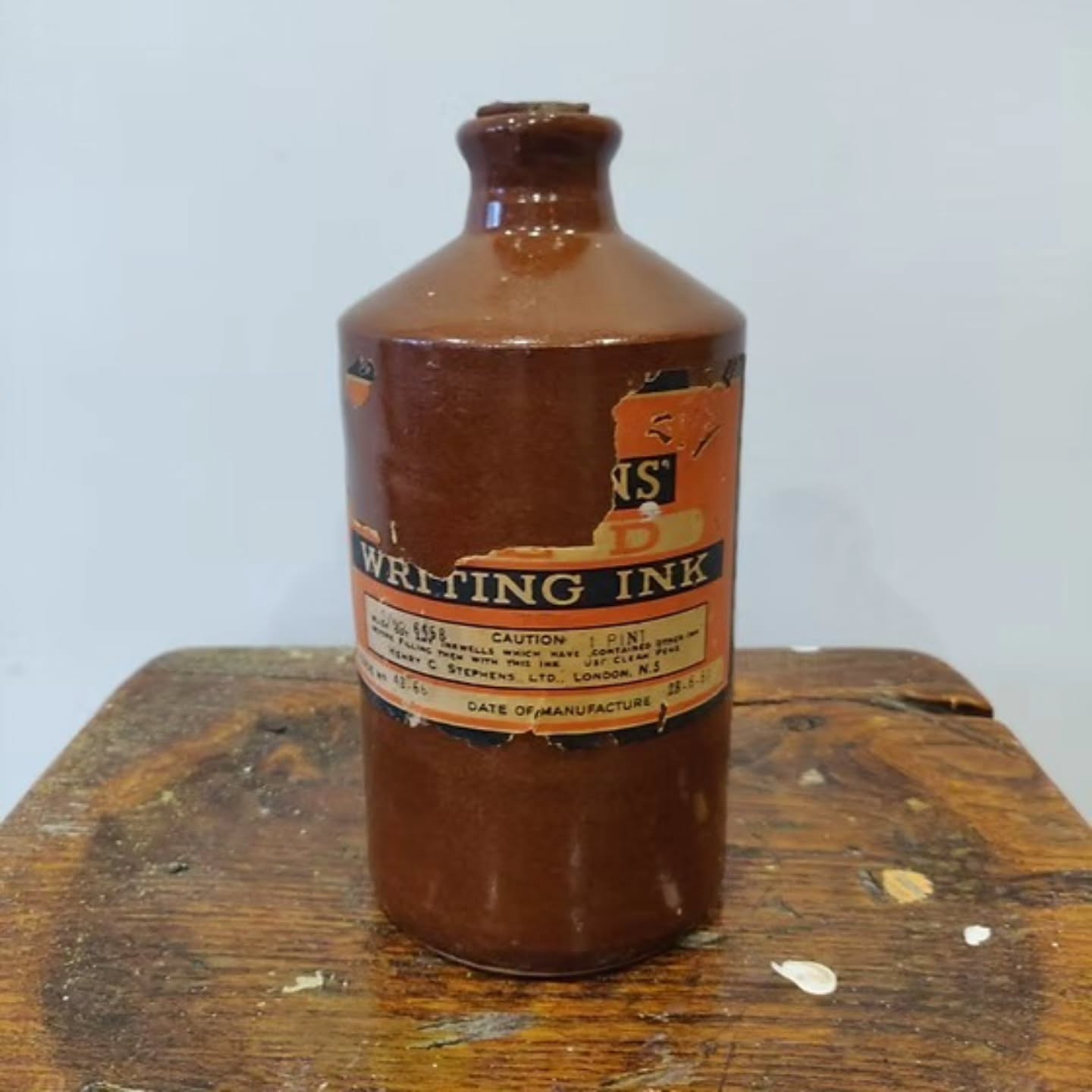 https://www.objetdart-stuff.co.uk/product-page/antique-victorian-late-19th-century-stephenson-stoneware-ink-bottle-sealed-full #inklife #stufftoyouandme #objetdart