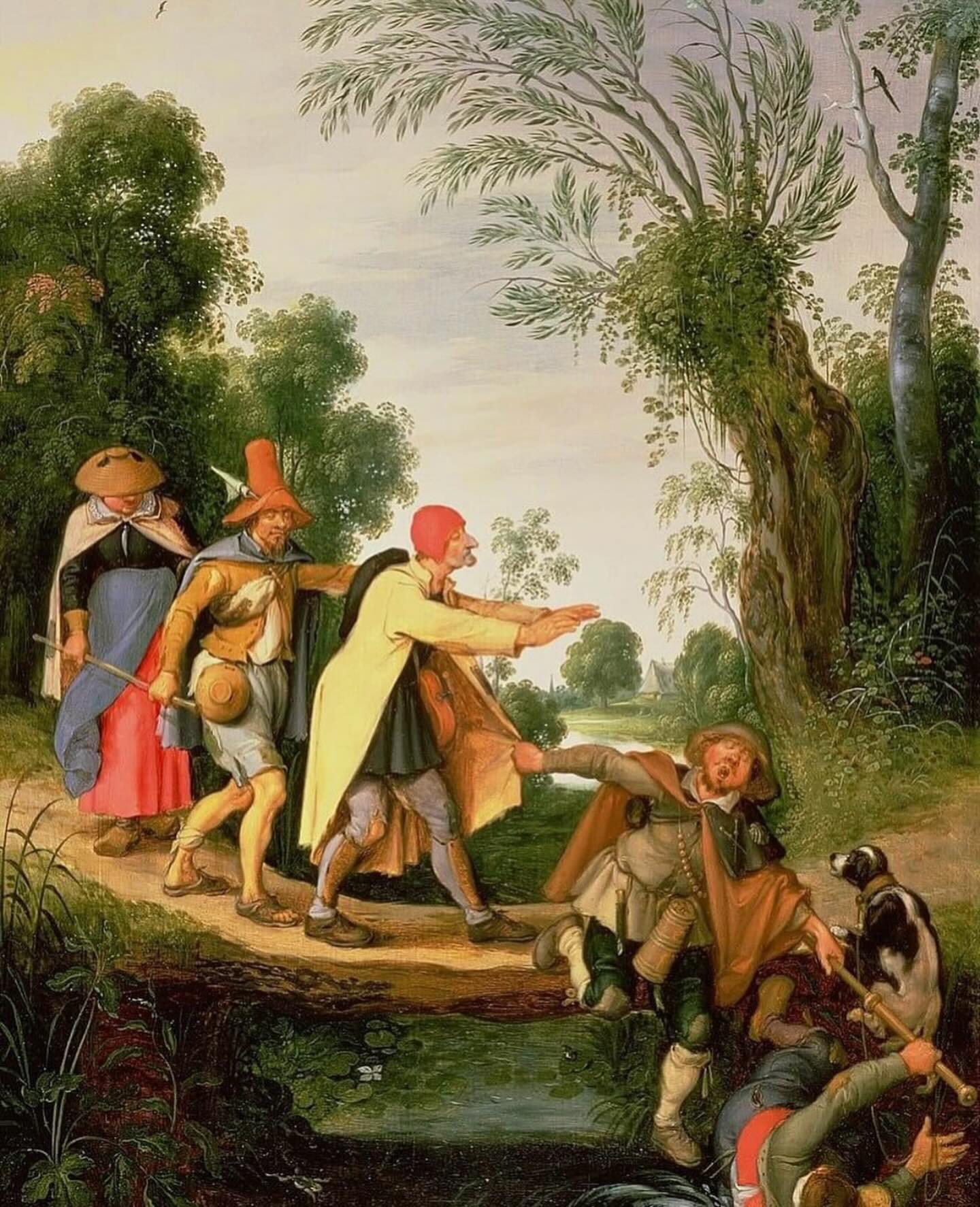 Évangile du onzième dimanche d’automne
Les scribes et les pharisiens l’interrogèrent : Pourquoi tes disciples transgressent-ils la tradition des anciens ? Parce qu’ils ne se lavent pas les mains en mangeant le pain. Il leur répondit : Pourquoi transgressez-vous le commandement de Dieu par votre tradition ? Car Dieu a dit : Honore ton père et ta mère : Honore ton père et ta mère ; et : Quiconque maudira son père ou sa mère mourra de mort. Mais vous, vous dites : celui qui dit à son père ou à sa mère : Tout ce que j’offre à Dieu vous est utile, celui-là n’honore pas son père ou sa mère, et vous détruisez le commandement de Dieu par votre tradition. Hypocrites, Isaïe a bien prophétisé sur vous en disant : ce peuple m’honore des lèvres, mais son cœur est loin de moi et vain, et le culte qu’il me rend enseigne des doctrines et des ordonnances humaines ;
Alors, s’adressant au peuple, Ieshu leur dit : Écoutez et comprenez : ce n’est pas ce qui entre dans la bouche qui souille l’homme, mais ce qui sort de la bouche. Ses disciples s’approchèrent de lui et lui dirent : Sais-tu que tes paroles ont scandalisé les pharisiens ? Mais il leur dit : Laissez-les ; ce sont des aveugles qui conduisent des aveugles. Et si l’aveugle conduit l’aveugle, ils tomberont tous deux dans la fosse.
Image : La parabole de l’aveugle par Sebastiaen Vrancx, 17e siècle.
#eglisegnostiqueapostolique