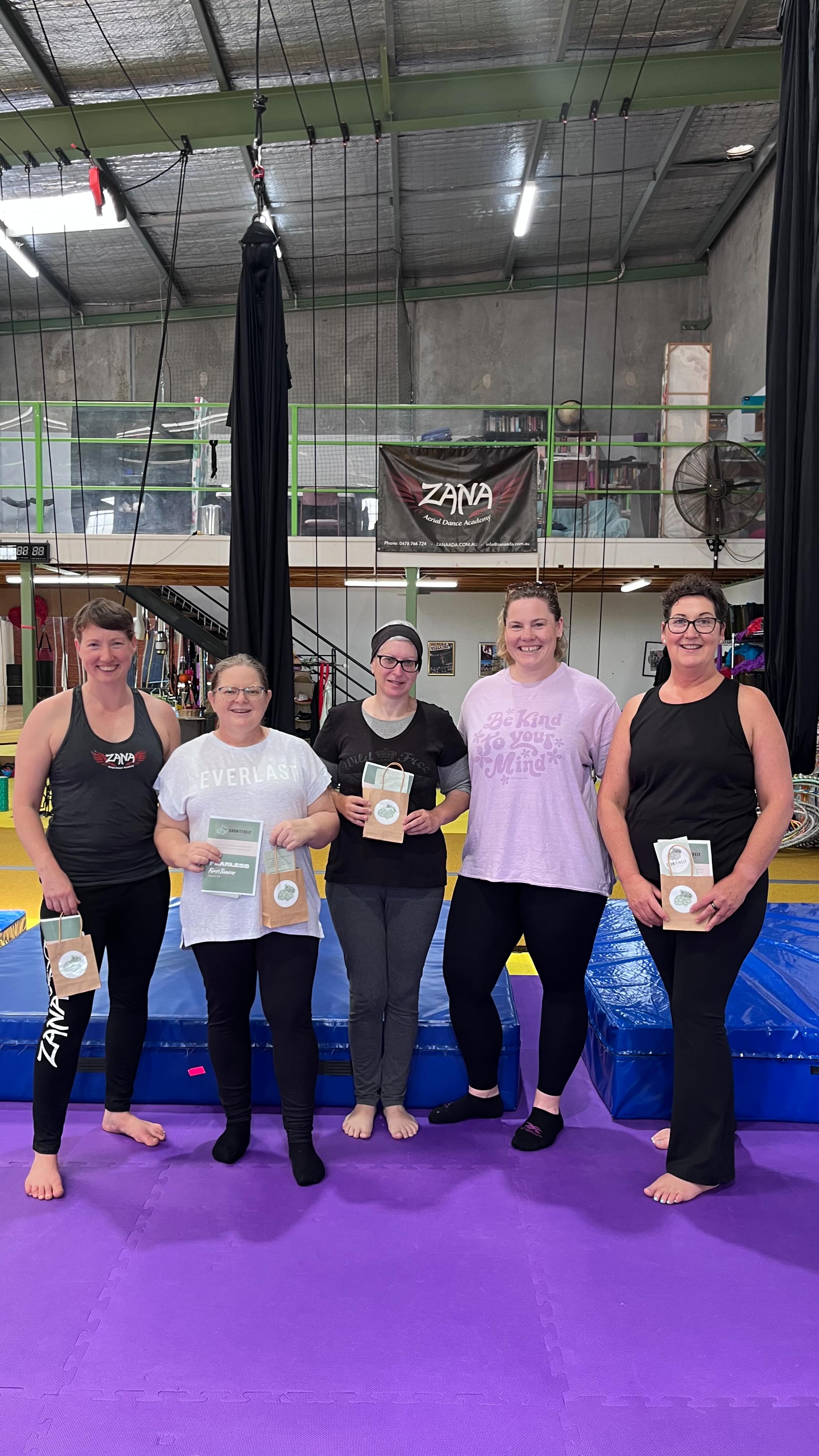 ✨ Fearless First Timers ed. 1. ✨
What an amazing day with these powerhouse women! We shared stories and vulnerabilities, challenged limiting ideas and confronted fears. I couldn’t have asked for a better group to share this workshop with.
Big thank you to Heather and Tanya at @zana_aerial_dance_academy for believing in this idea and partnering with me. It also wasn’t possible without the support of @waggawib through their small business grant.
Stay tuned for more workshops and experiences to come in 2026! #waggaevents #waggawellness #wellbeing #rivbis #counsellor