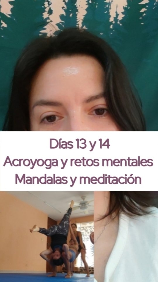 Días 13 y 14, ya pudimos ir a nuestra clase de Acroyoga y como siempre lo que parecía imposible física y mentalmebte se pudo lograr. Gracias por la disposición y guía @ximenaezeta. 🙏🏻💕 Hoy dibujaremos mandalas y se descansará lo que se pueda...¿A ti qué te ayuda a superar tus límites físicos y mentales?
#autocuidado #acroyoga #yoga #retogorearmoniza #desarrollopersonal #mandalas