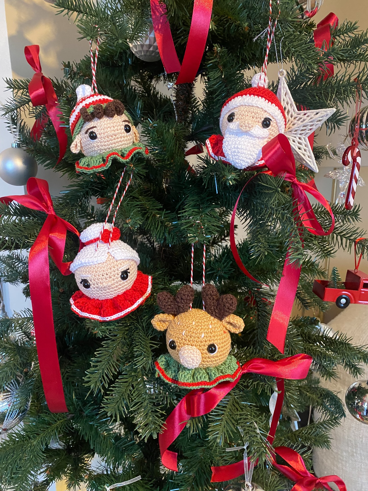 Boules de Noël 100% coton ✨🎅🏼🎄 #noël #crochet #boulesdenoël #christmas