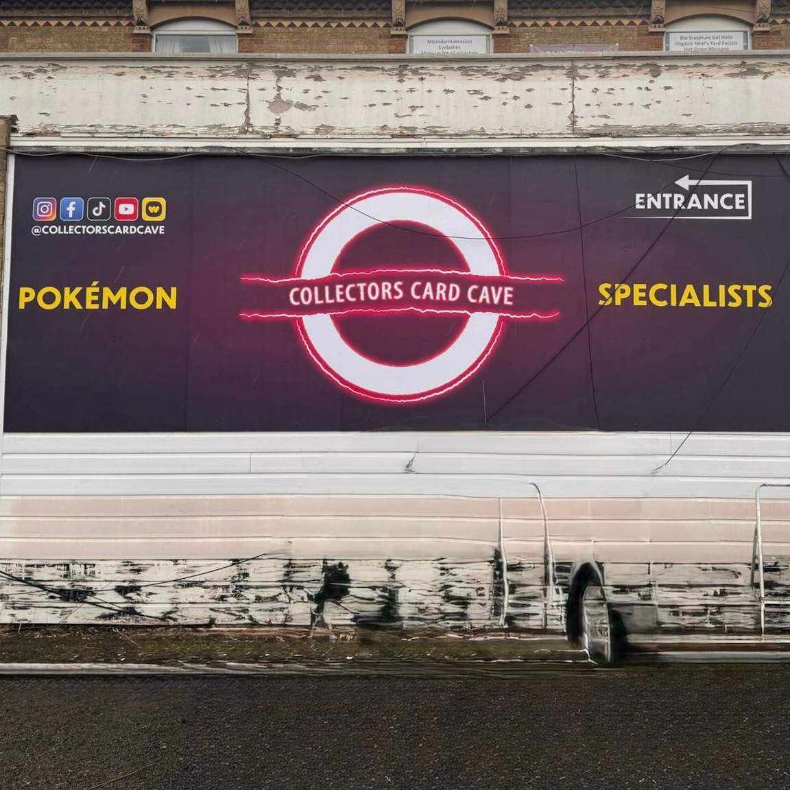 Happy to see our banner design up on display! Thank you @thelocalsigncompany and @collectorscardcave