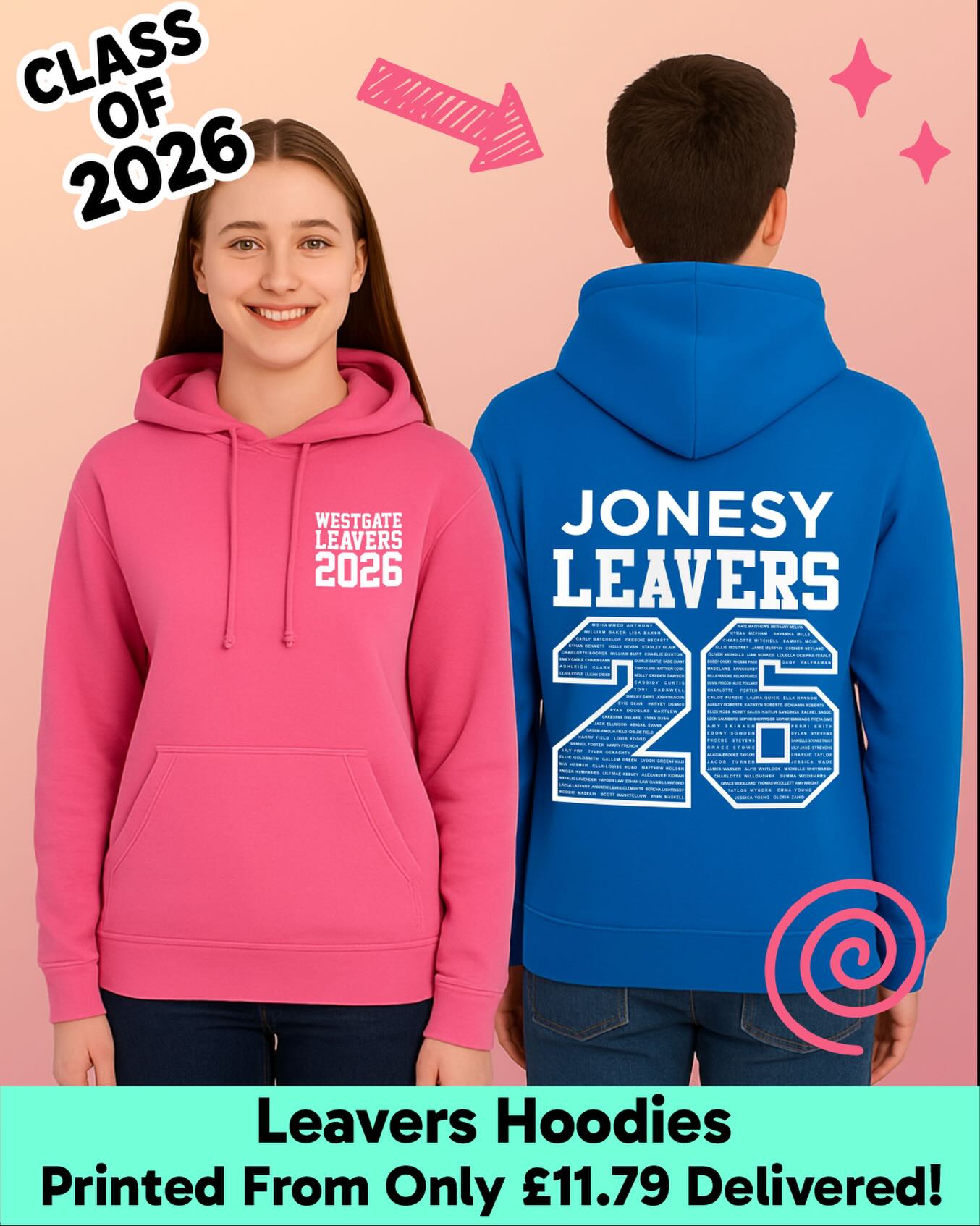 2026 Leavers Hoodies at 2023 Prices!🎉
Hassle Free Online Ordering ✨
Over 16 years. Hundreds of schools. Thousands of Hoodies. One mission: legendary leavers hoodies.
If your school is ordering for 2026, you’re in expert hands.
✅ UK Produced
✅ Best Prices, Premium Service and Quality
✅ Create and Online Shop For Your School
✅ Free Hoodie For The Organiser
✅ Delivered On Time
Get Started today! - Visit our website
www.leaverswear.com
Or email: sales@leaverswear.com
#LeaversHoodiesUK #SchoolLeavers2026 #Leaverswear #leavershoodies #classof2026