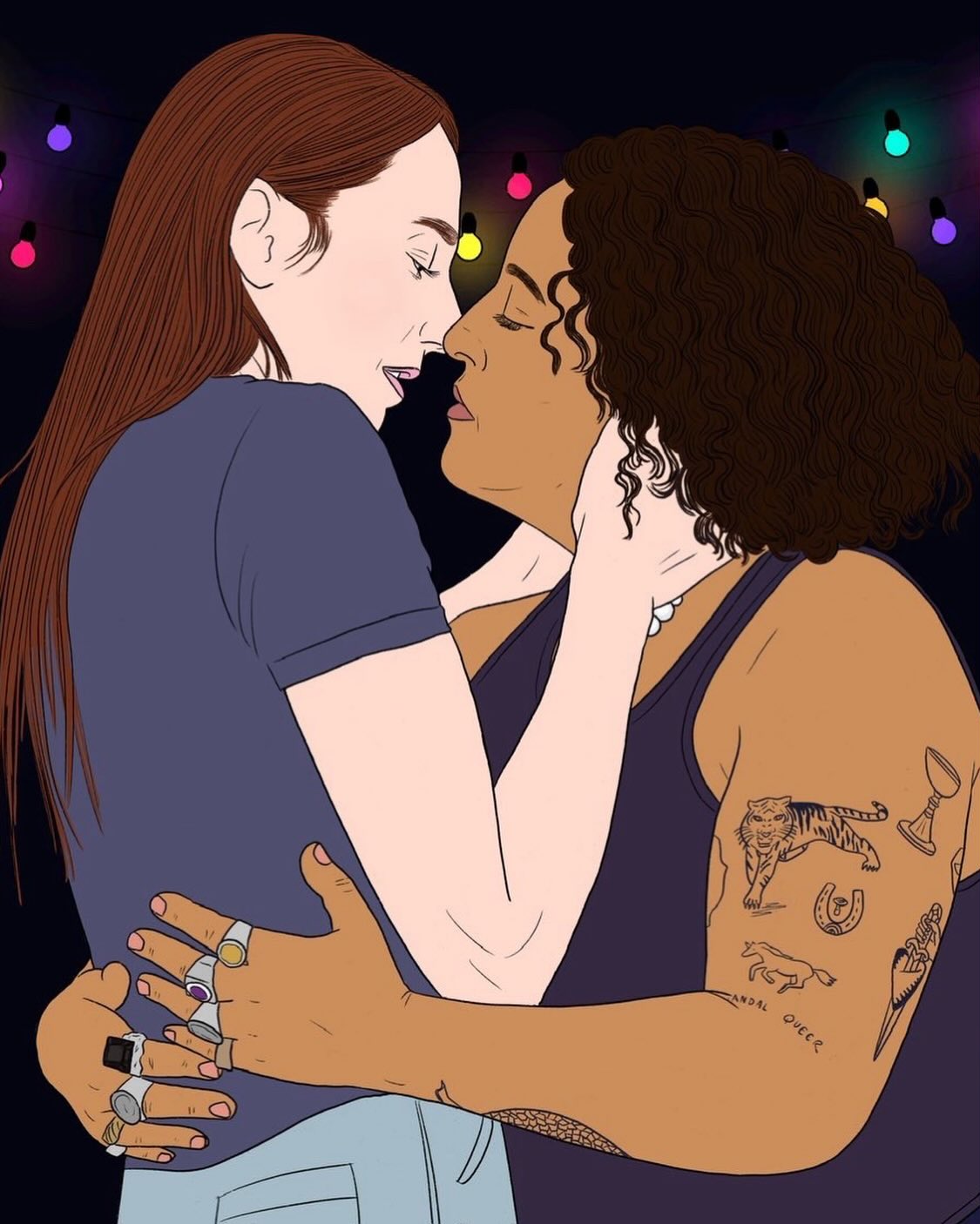 Merci infiniment @chapeauperuvien d’avoir donné son talent pour faire de Nour et Camille des icônes de l’amour lesbien ❤️❤️🔥 On en a besoin 🫶🏼
On adore ! On est fières 🌈😍
@nabila_mekkid @mailysfavraud
#lesbian #lesbianicon #lesbianlove #romcom