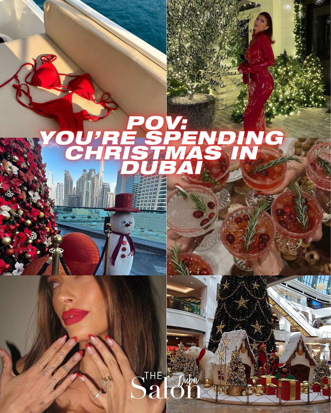POV: You’re spending Christmas in Dubai 🎀✨
Sunshine, sparkles and festive glam — December in Dubai hits different.
From boat days to brunches, blowdries to red-nail moments… this is where Dubai gets ready for the season. ❤️🎄
12 locations across Dubai — book your festive appointments now.
#TheSalonDubai #FestiveGlam #DubaiGirls #DubaiChristmas #WeAreDubai #DecemberInDubai 🎀✨