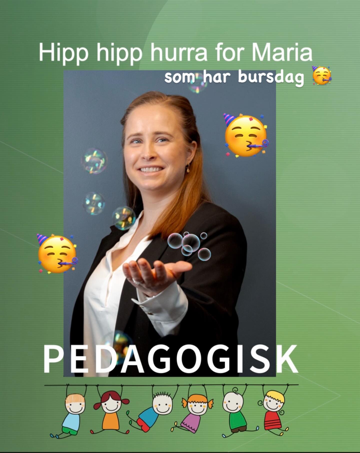 🥳 Gratulerer så masse med dagen i dag 🥳 Håper den blir akkurat som du ønsker deg🥳 Hurra for Maria 🥳