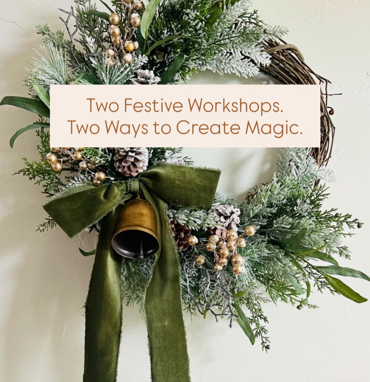 This Sunday we’re bringing you two festive workshops, two beautiful invitations to slow down, create, and connect ✨
11am — Botanical Smudge Stick Workshop | $35
1pm — Botanical Christmas Wreath Workshop | $99
Held at The Old Museum, Bowen Hills as part of the Handmade Design Market.
✨ Pre-purchase your ticket to join us — spaces are small, sacred and so special.