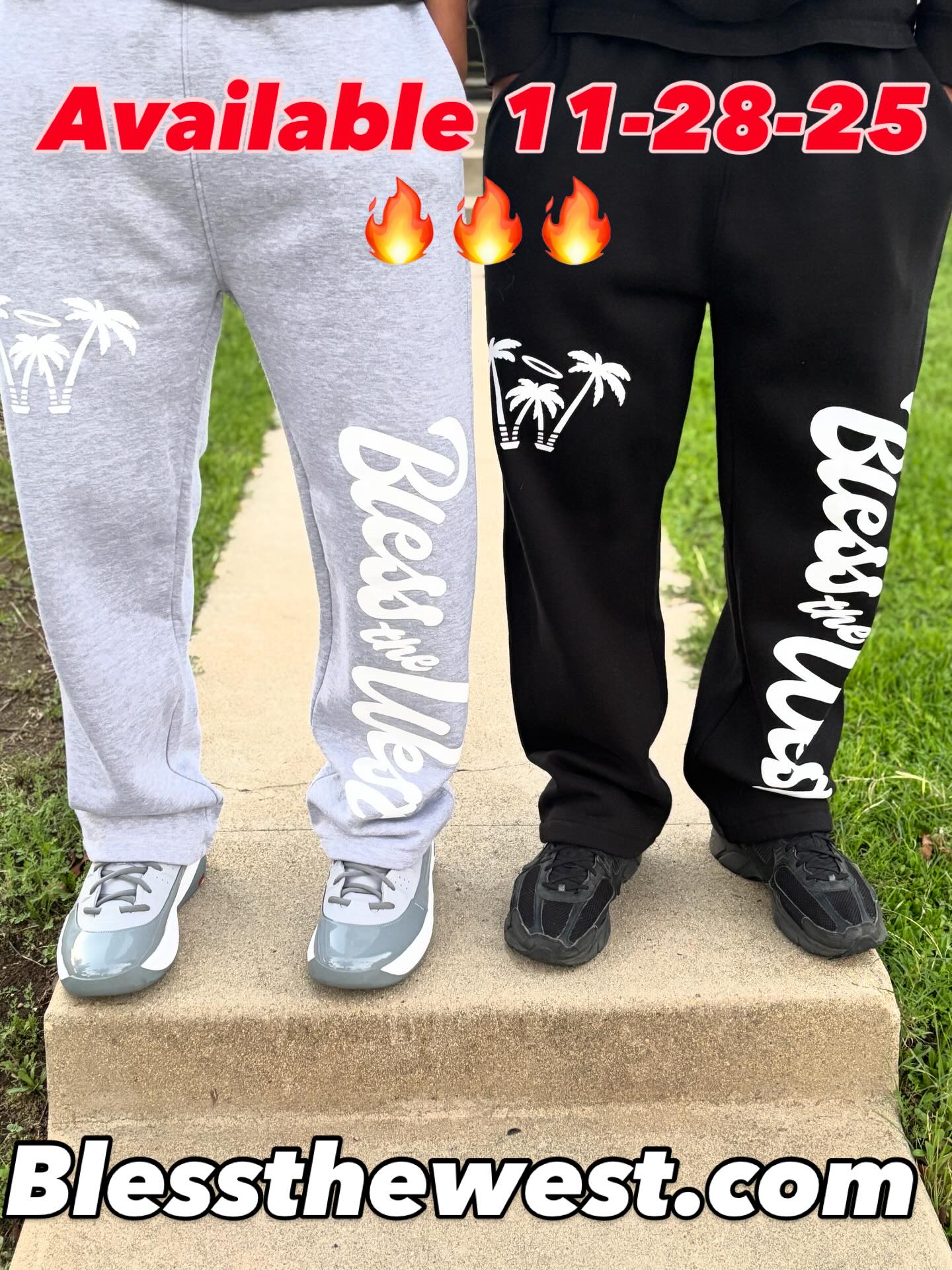 Bless the West Sweat Pants
Perfect match for your favorite hoodie!
Comfy and stylish gear for sweater weather.
#blessthewest #westcoast #streetwear #clothingbrand