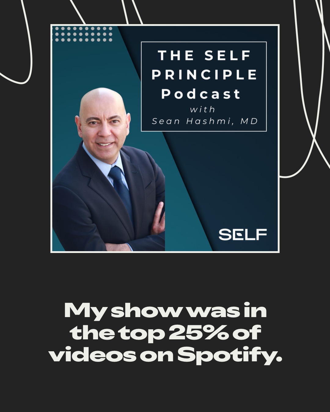 To the SELF Principle family, thank you!
I just saw that our podcast reached the top 25% of videos on Spotify this year.
When I started this show, I had no idea if anyone would listen. I just knew that too many people were getting bad information about their health. And I wanted to do something about it.
This number tells me the message is landing.
Thank you for tuning in. Thank you for sharing episodes with people you care about. Thank you for trusting me with something as important as your health.
More to come.
Link in bio to follow the show.
(https://creators.spotify.com/pod/profile/seanhashmimd/)
Practice kindness and gratitude.
#SELFPrinciple #EvidenceBasedMedicine #SpotifyWrapped #KidneyHealth #Longevity #DrSeanHashmi