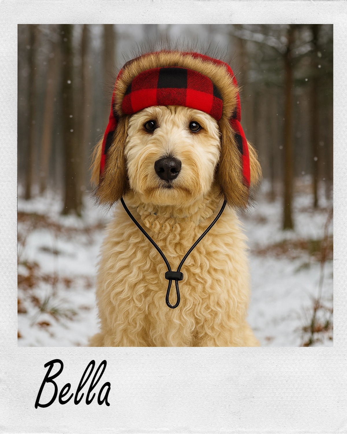 Our Lumberjack Hat - the coziest cold-weather essential for dogs who do winter in style. Crafted with ultra-soft buffalo plaid fleece and trimmed in plush, realistic faux fur, this classic trapper-style hat keeps your pup warm while serving serious outdoorsy charm. Fits securely without slipping thanks to an adjustable elastic cord chin strap with a cord lock.
#PupCaps #LumberjackDogHat #BuffaloPlaidDog #DogWinterStyle #DogHatSeason #HolidayPup #WinterPupStyle #CozyDogGear #FestiveFurryFriends #HolidayDogFashion