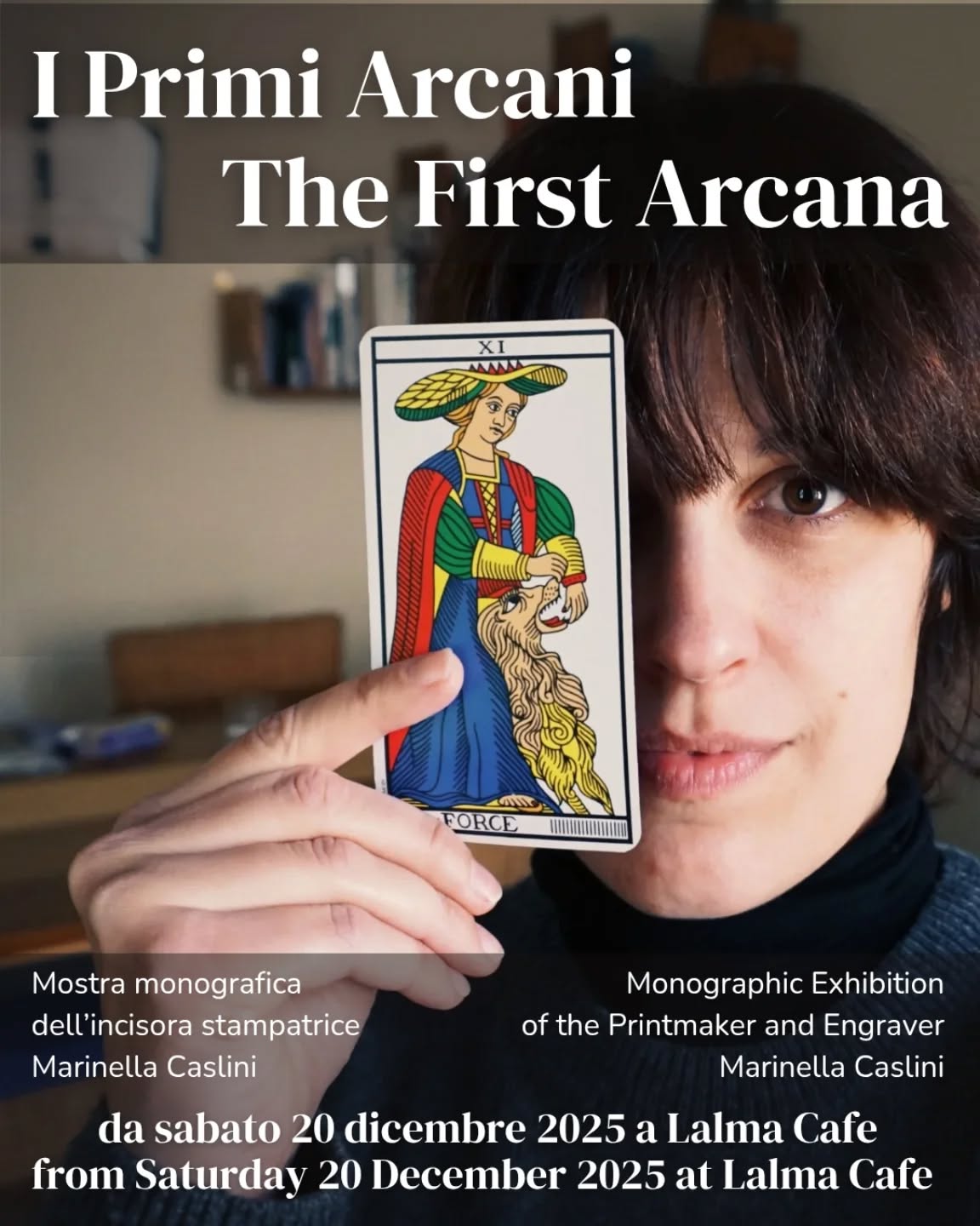 Siamo lieti di ospitare “I Primi Arcani”, un viaggio visivo tra simbolismo, intuizione e le storie nascoste che plasmano il nostro mondo interiore.
Una collezione intima dedicata al lavoro dell’artista Marinella Caslini, fondatrice di @disgrafica atelier, in cui ogni opera invita a fermarsi, osservare e riconnettersi con la magia silenziosa della vita quotidiana.
Entra e lascia che gli arcani ti parlino.
Incontro pubblico con l’artista sabato 20 dicembre alle ore 17.
✴️✴️✴️✴️✴️✴️✴️✴️✴️
We are delighted to host "The First Arcana" , a visual journey into symbolism, intuition, and the hidden stories that shape our inner world.
An intimate collection dedicated to the work of the artist Marinella Caslini founder of @disgrafica atelier where every piece invites you to pause, observe, and reconnect with the quiet magic of everyday life.
Step inside and let the arcana speak to you.
Public meeting with the artist on Saturday 20 December at 5 pm.
.
📍 Find us in the heart of Montepulciano
⏰ Open for breakfast & lunch (closed Thursdays)
.
✨ #lalmacafe
☺️ #goodfoodisgoodmood
🍳 #breakfast
🥪 #brunch
🥘 #lunch
🥗 #lightfood
🌿 #teas
☕ #coffee
🏰 #montepulciano
🤗 #pursuitofcoziness
🌅 #spring
😎 #summer
🍁 #autumn
🌻 #TuscanFlavors
😋 #BreakfastLover
😍 #mokalovers