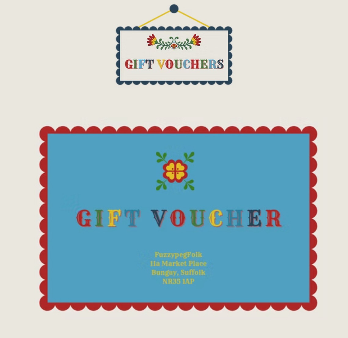 Shopping in FuzzypegFolk can sometimes take a while….there’s so much to look at. So.. if you haven’t got the time or you’ve left your shopping to the last minute… here’s the perfect solution! A virtual FuzzypegFolk Gift Voucher.
Click “Gift Vouchers” on the SHOP drop down menu on my website, select the amount you want to spend, the recipient’s details, write a little message to them and then checkout. They’ll receive an email with your message and a code to use when shopping on my website or, in person in my Bungay shop.
Link in bio.
Physical Gift Vouchers also available to buy in the shop.
Happy voucher shopping!
#giftvoucher #christmasshoppingmadeeasy