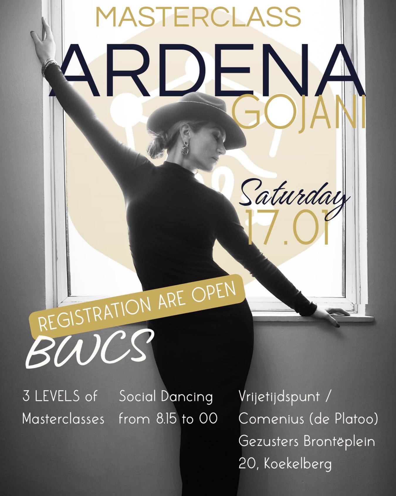 Registration open now‼️
Join #brussels_westcoastswing for the first masterclass of the new year: 17.1.26 with #ardenagojani 💃❤️🔥