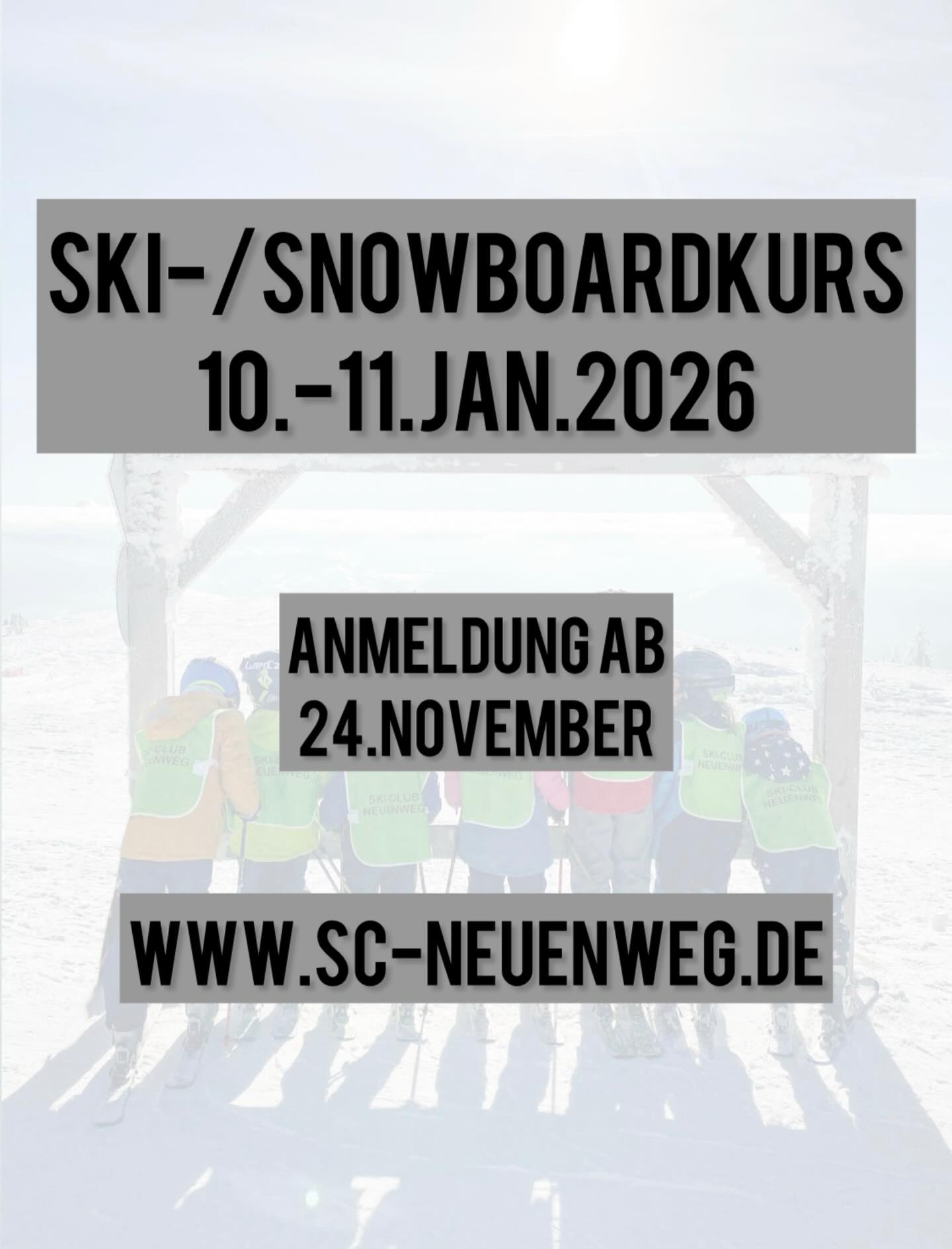 Es ist soweit, die Anmeldungen für unseren Skikurs sind ab sofort geöffnet ❗️
Wir freuen uns auf viele strahlende Kinderaugen ⛷️🏂
#skikursfürdiekleinen #snowboardkurs #skiclubneuenweg #skiclub #scneuenweg #neuenweg #kleineswiesental #belchen #belchenderschönstebergimschwarzwald