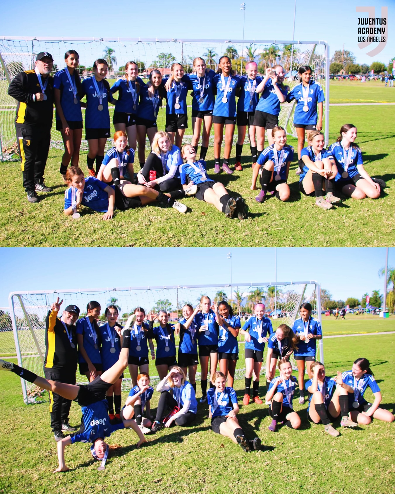 GIRLS 2013 — LEAGUE CHAMPIONS 🏆 + LEAGUE CUP FINALISTS 🥈⚽
A massive congratulations to our Juventus Academy LA G2013 Black team for an outstanding season!
🏆 1st Place — Division 2 South League Champions
With an impressive record of 8W–2L–1T, 32 goals scored, and the strongest defense in the division, the girls dominated their league from start to finish.
🥈 League Cup Finalists
They continued their momentum into the League Cup, advancing through Quarterfinals and Semifinals with heart and determination, finishing as Finalists in a tight 2–1 Championship match.
This group showed incredible growth, teamwork, and the true Juventus mentality every step of the way.
We are extremely proud of each player and their coaches!
Bravissime, Girls!
🖤🤍 #ForzaJuve #JuventusAcademyLA #G2013 #LeagueChampions #LeagueCupFinalists #ProudClub