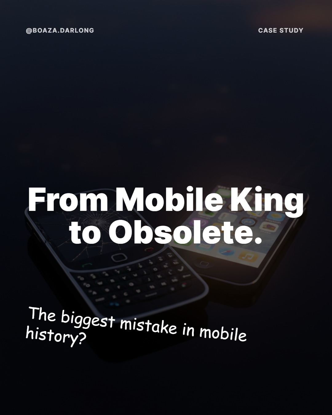 BlackBerry ruled the mobile world but made a fatal error: they ignored the future. This is the story of how arrogance and a refusal to adapt led to a spectacular collapse.