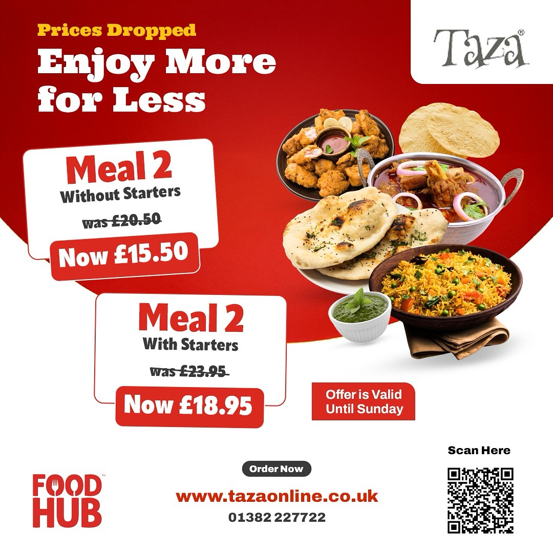 This weekend only 🍴 Order at www.taza.co.uk
#dundeerestaurant #dundeetakeaways #dundee #dundeefood