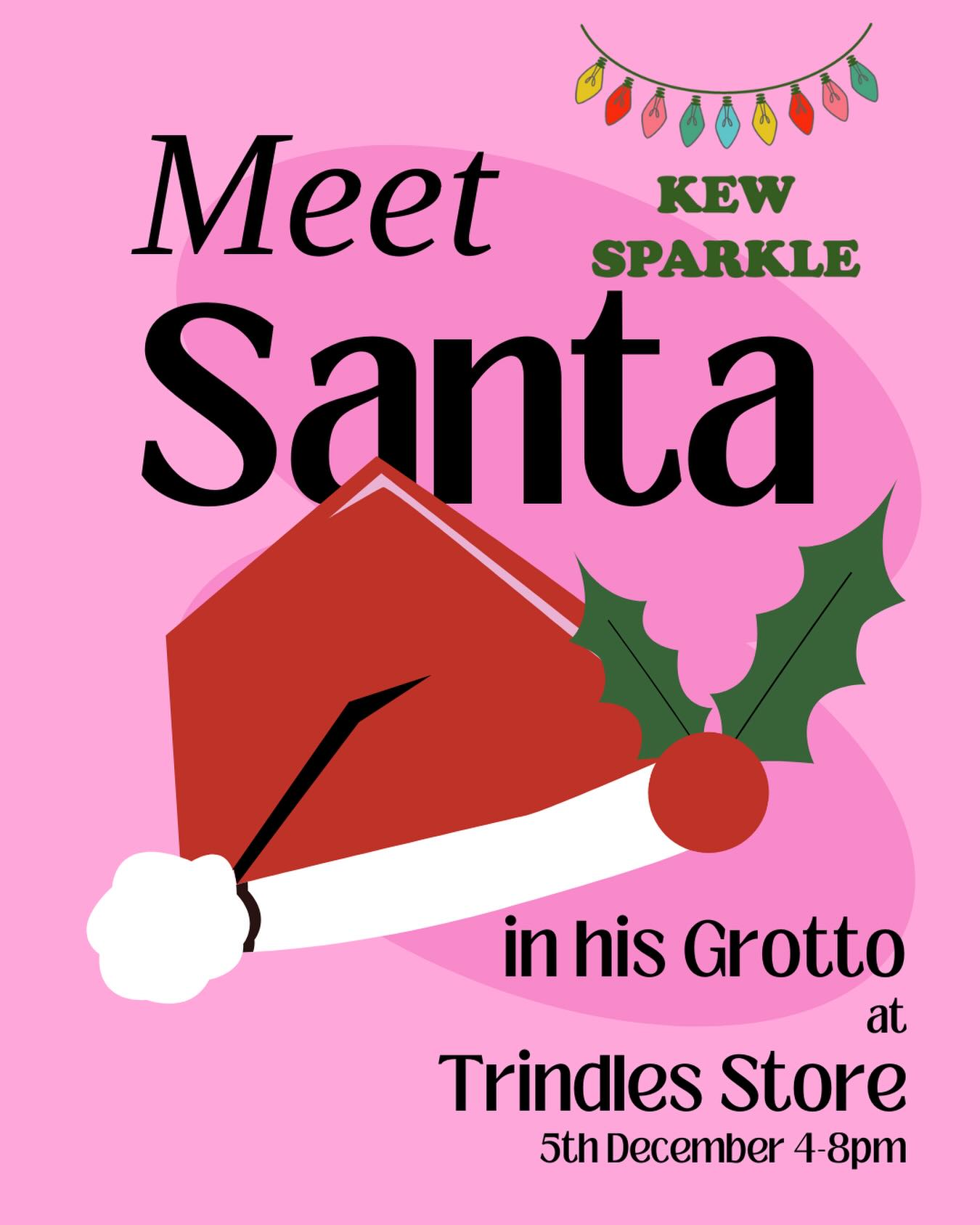 🎅🏽Santa Claus is coming to town!🎅
The Kew Sparkle Grotto will be open 4–8pm @trindlestores , and tickets will be on sale just around the corner (outside @theshoestationkew ).
A big festive thank-you to @trindlestores for hosting and @theshoestationkew for supplying Santa with gifts! 🎁🎄
What wonderful elves you are! 🥰