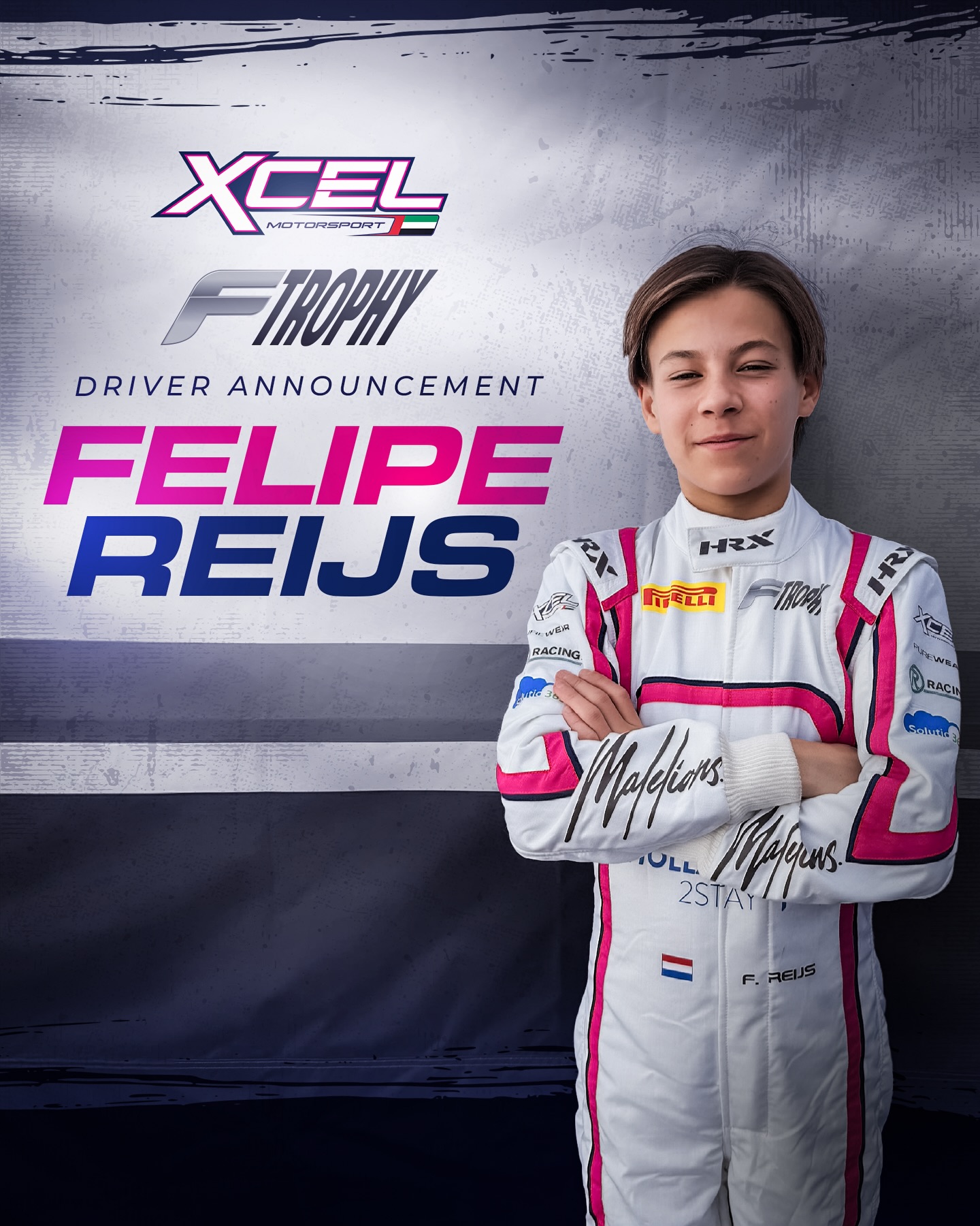 📣 DRIVER ANNOUNCEMENT 📣
Welcome to Xcel Motorsport our final driver in our 2025 F4 UAE Trophy line-up - Felipe Reijs!
#xcelmotorsport #f4uaetrophy