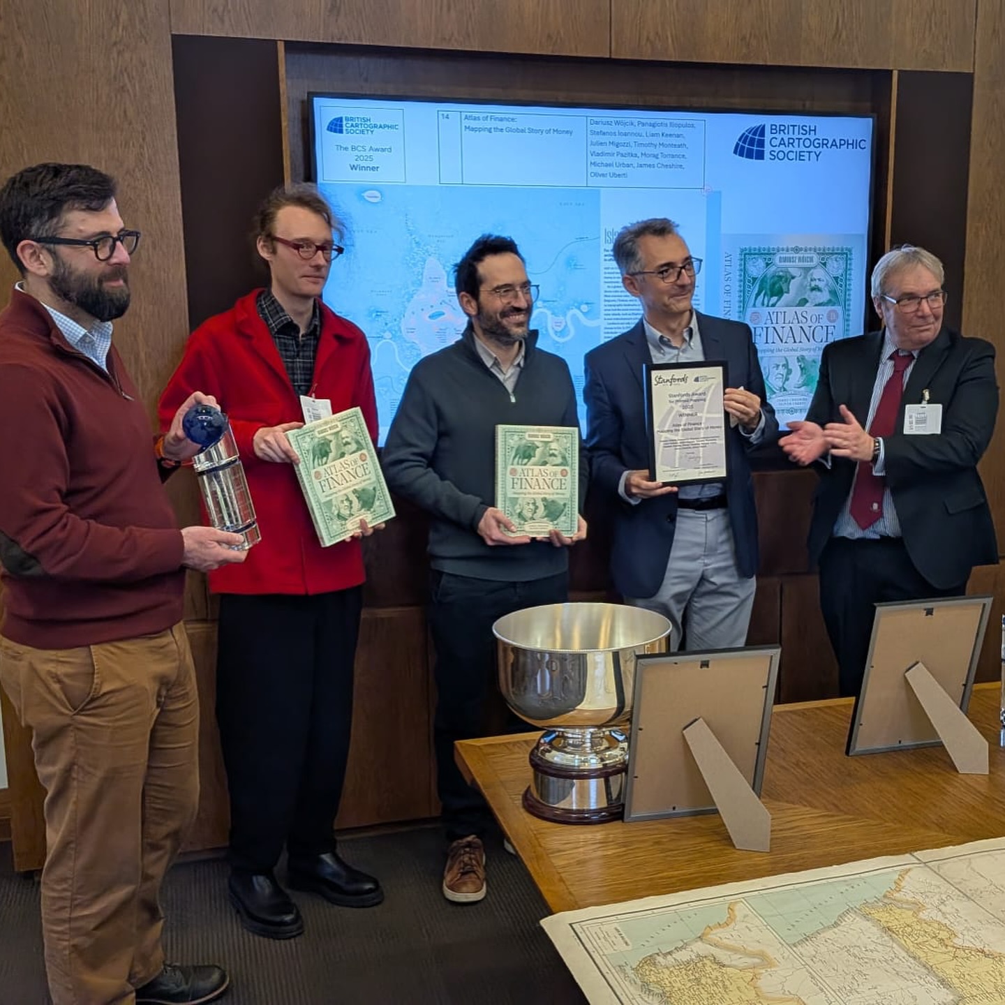 Thank you to Caroline Gomm from HarperCollins who presented the Collins Bartholomew award, and to Jim Goldsmith, BCS Awards officer, who presented the Stanfords award.
Our BCS President Paul Naylor then presented the overall “Best of the Best” BCS Award to the recipients.