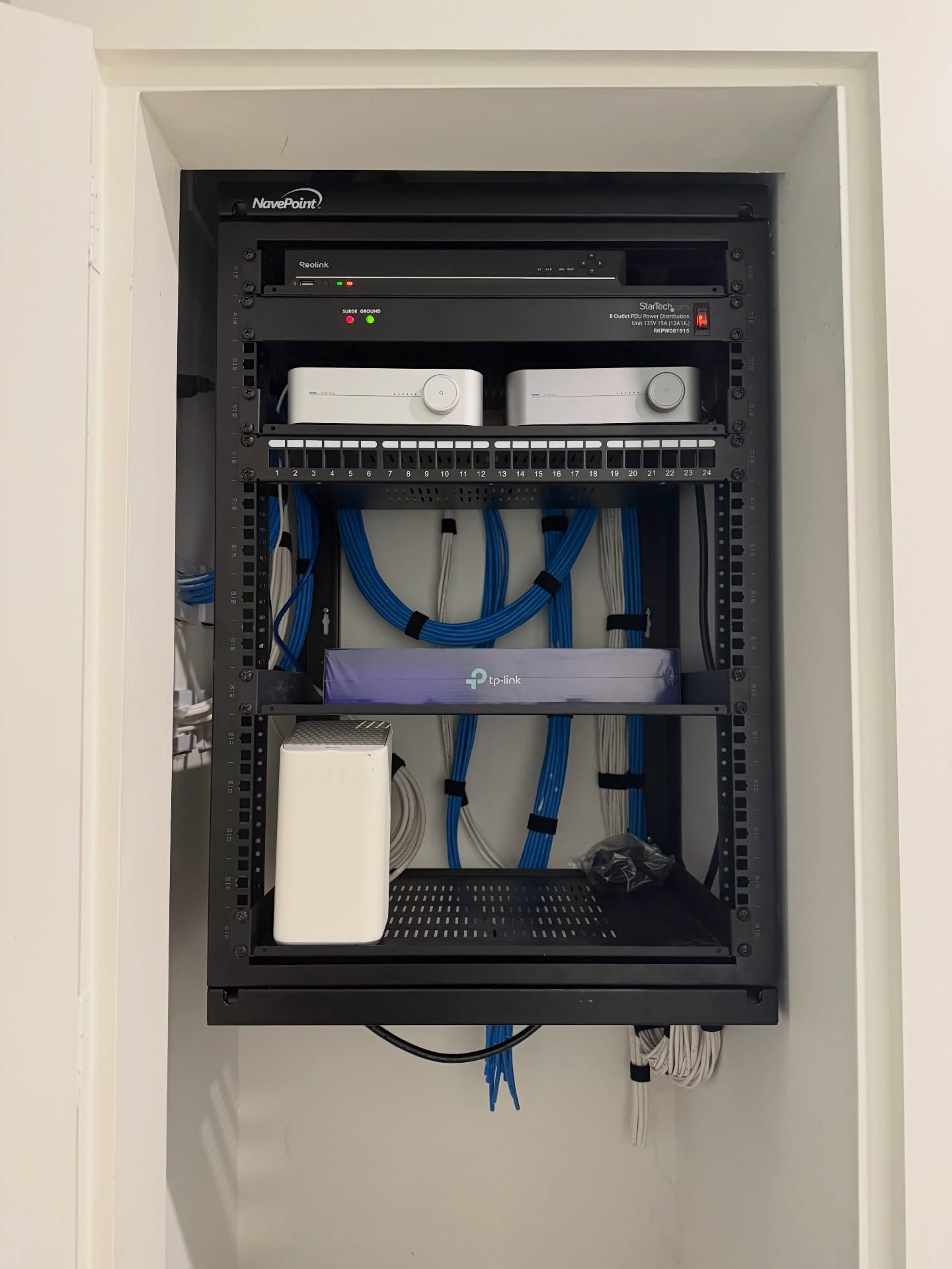 Another home media closet almost wrapped up!
