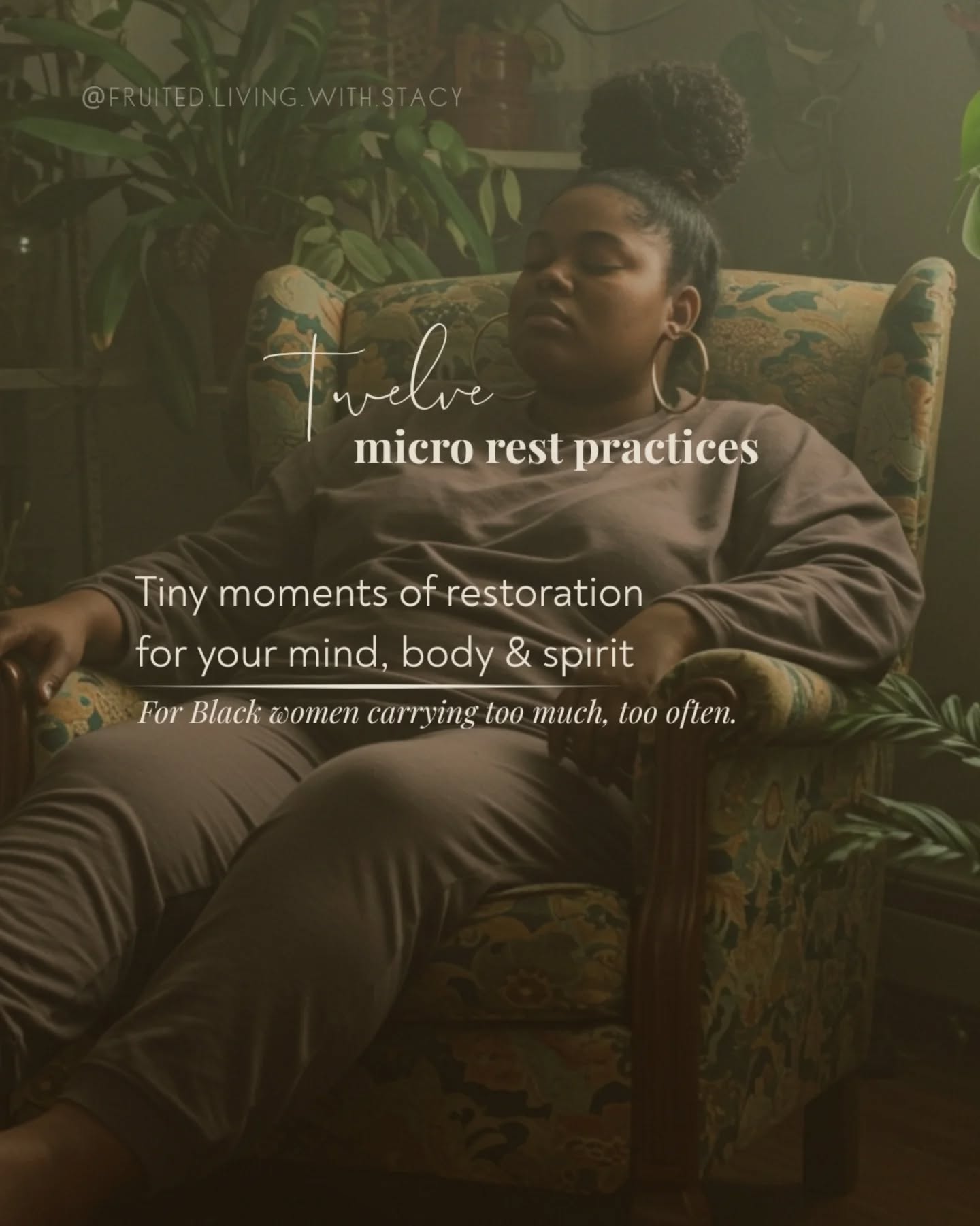 Feeling stretched thin? These 12 micro-rest practices are tiny invitations back to yourself, moments to breathe, soften, and remember you don’t have to carry everything alone.
Save this post for the days when you’re moving fast but your spirit is asking for slowness.
You are worthy of rest.
You are worthy of ease.
And you don’t have to earn it.
If you’re craving deeper grounding, my digital resources were created with you in mind.
✨ Explore The Fruited Life Digital Offerings:
Biblically rooted + practical tools to restore your soul and support your healing journey.
✨ Access the Meditation Library:
A growing collection of 7-minute meditations designed to help you slow down, reconnect with God, and create space to breathe again.
Your rest is holy.
Your peace is non-negotiable.
And you deserve rhythms that honor both.
Comment “REST” and I’ll send you the link.
Or tap the link in my bio to explore everything. 🌿