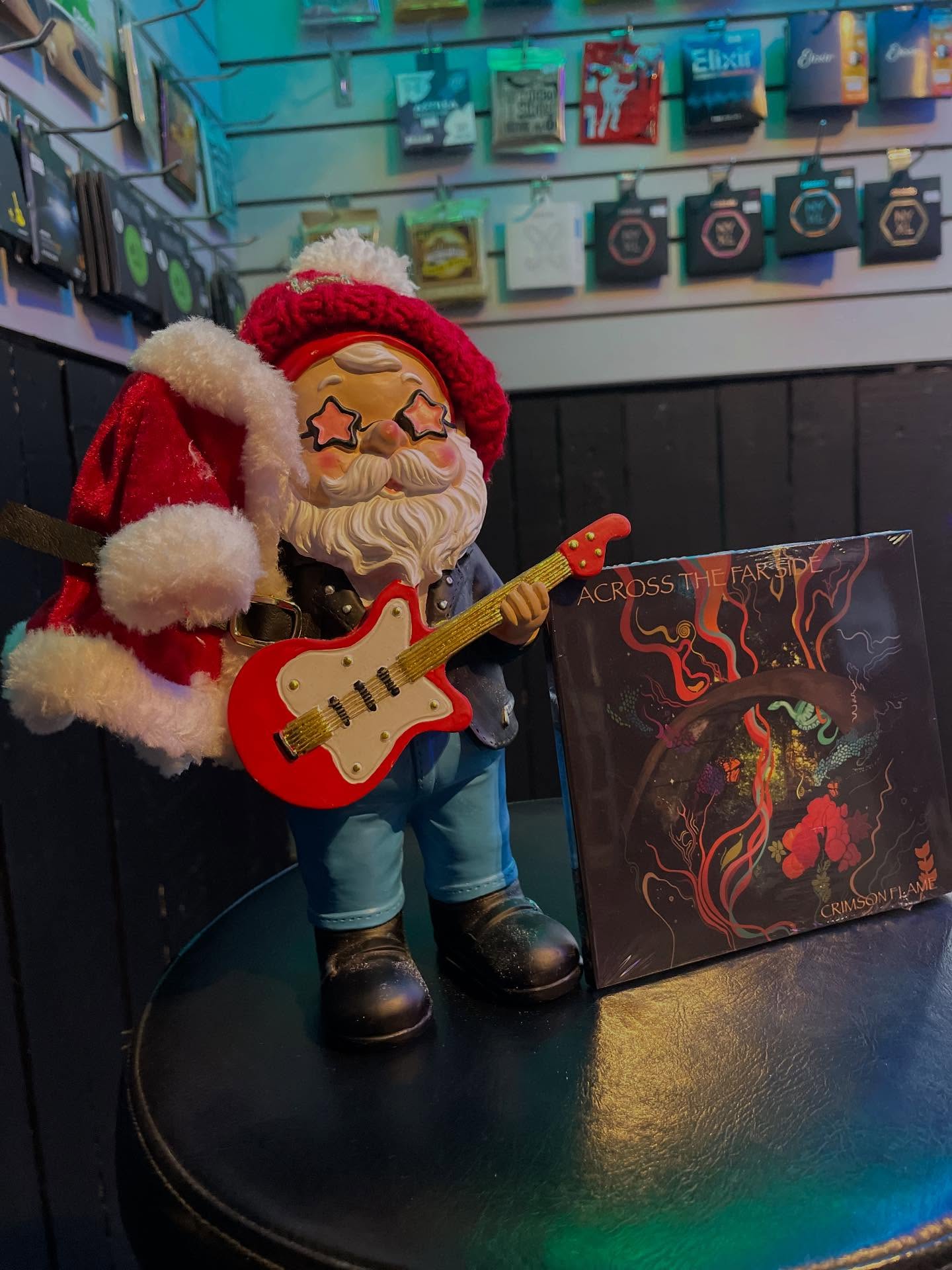When Santa’s not delivering presents, he’s shredding guitars and supporting local talent! 🤘🎅
Santa is loving the tunes with Across The Far Side by Stourport’s very own Crimson Flame.
Pop in and grab their album at The Shire Music Co. today!🎸
Also a great Christmas present 🎁