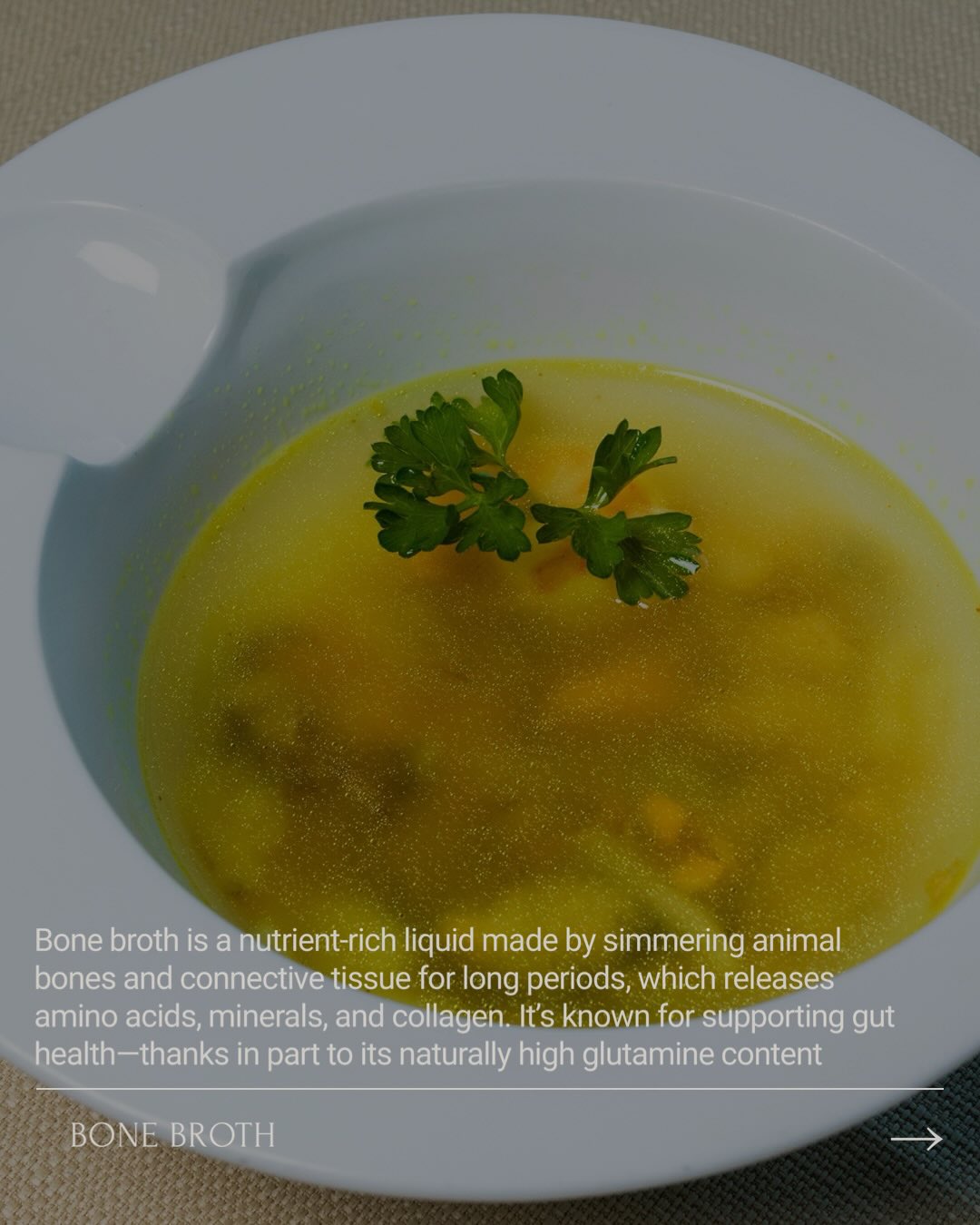 Friends… we are in the season — the season of colds, flus, and heading straight into those chillier winter months. And I swear, my go-to every single time is bone broth.
Let’s chat B O N E 🌿 B R O T H
… and ALL its benefits!
I love to zazz it up with a squeeze of lemon and some fresh ginger (lemon helps support the liver, and ginger is a natural antibiotic + digestive support).
But why is bone broth so healing? Well, let me tell you…
Bone broth is packed with minerals, collagen, and amino acids—especially glutamine, which fuels the cells that keep your gut lining strong and supported. A healthy gut lining = less irritation, better digestion, and a more resilient immune system. When you’re sick, it’s warm, easy to digest, hydrating, and gives your body the nourishment it actually needs to heal.
This can also be super helpful with folks who have Histamine intolerance, leaky gut, chronic acid reflux…
If I’m not making my own, my absolute favorite store-bought option is @bonafideprovisions — clean ingredients, slow-simmered, and genuinely the best flavor.
I’ve got a few recipes above in this post. Yall, enjoy. Stay well out there — wash your hands, rest & sip on a little bone broth!
#bonebroth #guthealth #healingfoods #nourishyourbody #foodasmedicine