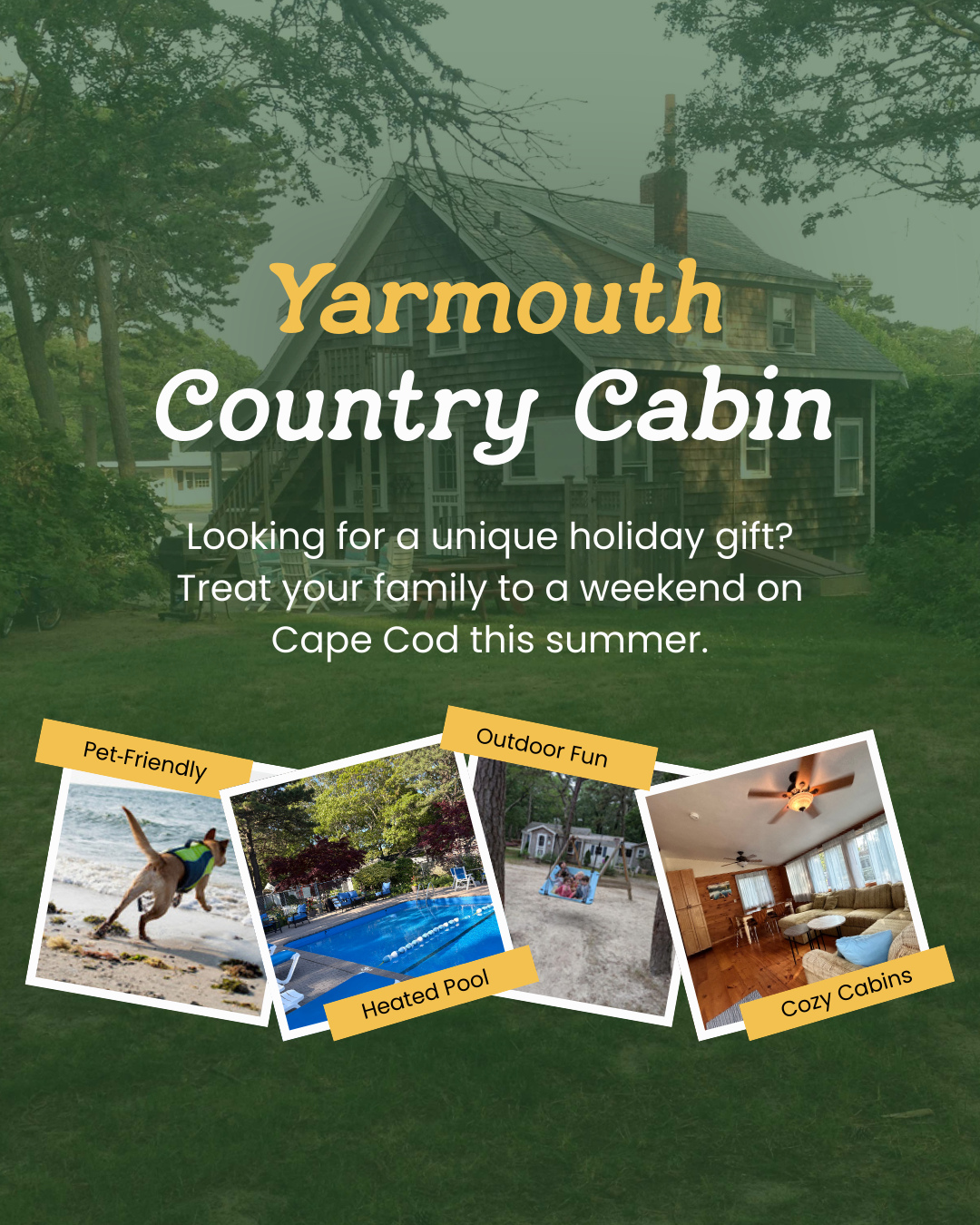 A little snow, a lot of charm ✨ Our cabin stays cozy all winter long perfect for a peaceful December escape.
#CabinInDecember #WinterCabin #YarmouthCountryCabin