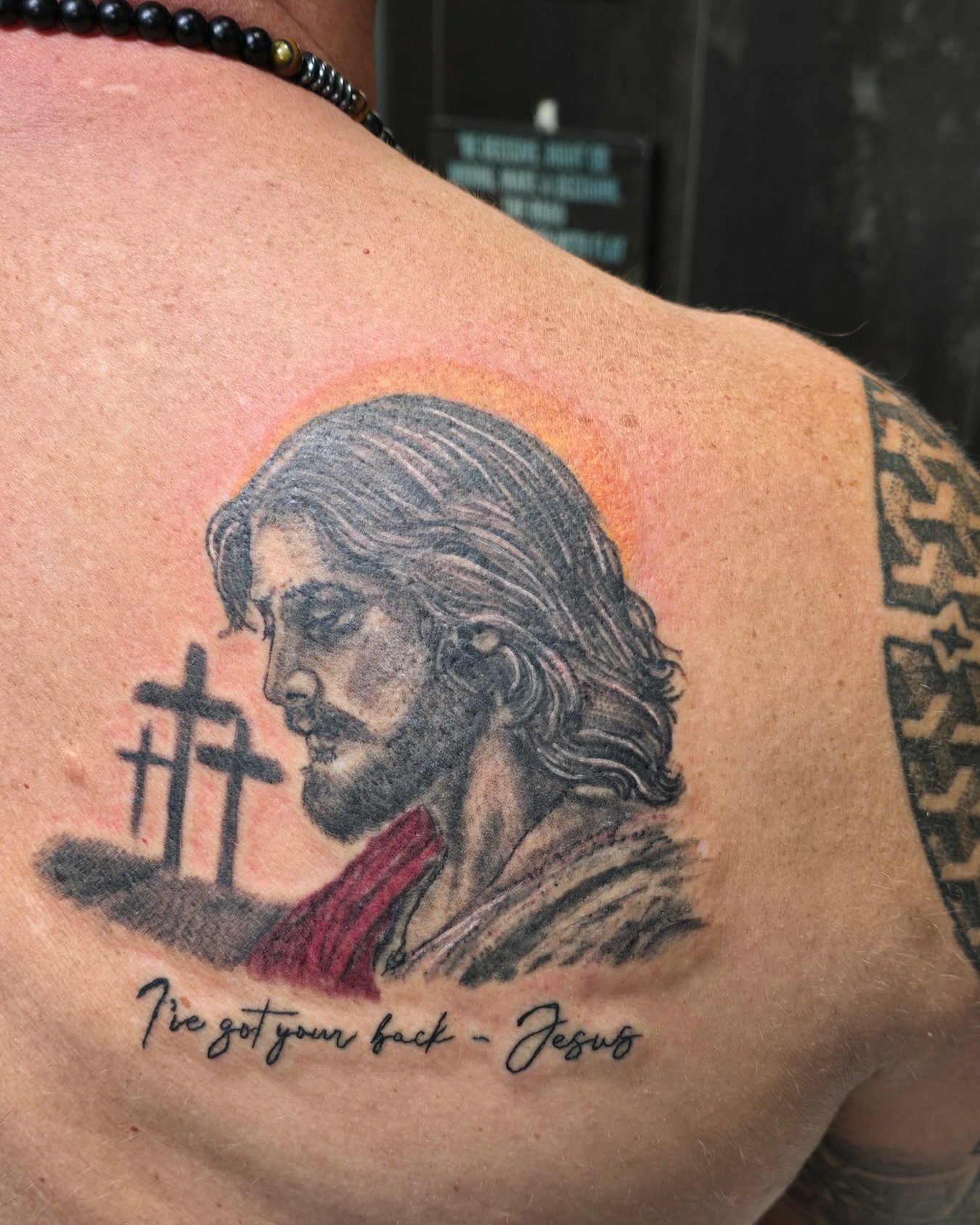 Jesus tattoo by Karen
@karencaintattoos
To book with Karen
request an appointment on our website
TitanTattooNashville@gmail.com
#jesustattoo
#religioustattoo