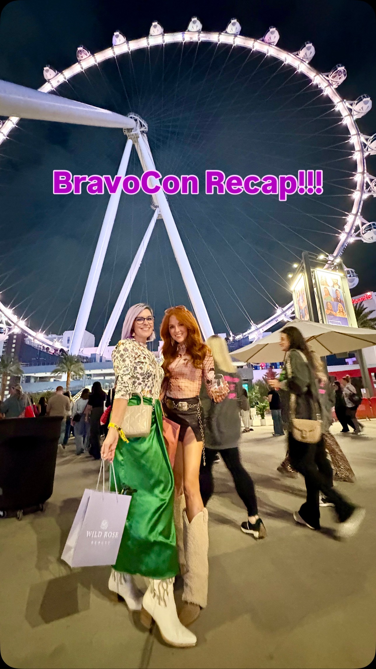 It was about time I did something around here 🤣🙋🏻♀️ While @vanabeautyco went to esthetician school, studied, and aced her boards, I took the Bravocon prep and planning into my hands! And the truth is, I delight in being able to make her life easier when I can, as she did the bulk of everything for the pod! We made memories for a lifetime, and shared lots of them in Part 1 of our Bravocon recap episode, which is on Patreon now (link in bio)! #besties #allthattosaypodcast #bravo #bravocon #lasvegas @flamingovegas @bravotv