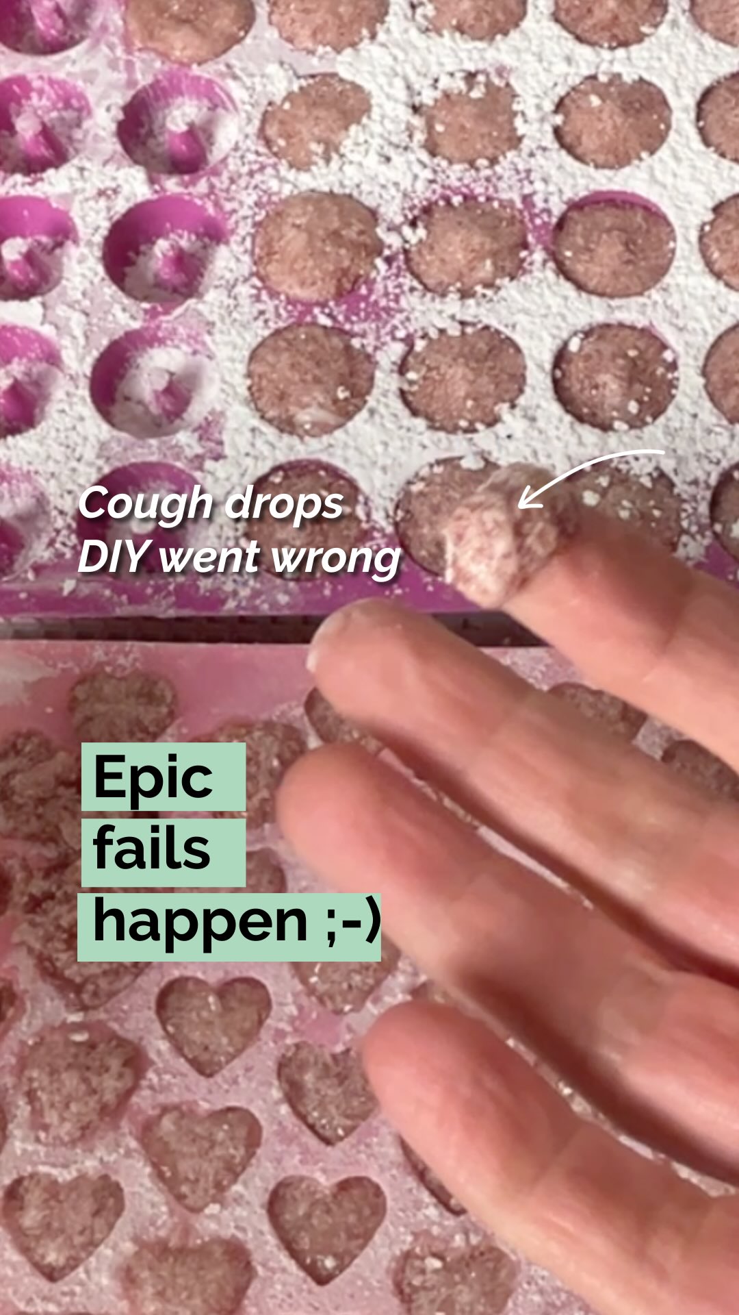 Epic fails happen.
A lot actually!š
Itās not always easy to find non-toxic and healing alternatives that work and are easy to make.
Like today.
I found this lovely recipe for all-natural cough drops.
Cough drops are either loaded with chemical stuff or they are plain sugar bombs. So I wanted to make a healthy replacement.
The recipe I found with only coconut oil, honey and elderberry syrup looked awesome ⦠on paper.
But the reality isā¦it doesnāt work.
The drops are very sticky and not consistent. A no go.
Oh well. Sh*t happens.
It just means I will try another recipe.
Because I WILL share easy to make all-natural cough drops with you. š
Just wait and see.
Happy weekend!
X Nic
#fail #failedrecipe #coughdrops #diywentwrong #happyweekend #noteverythingworks #sharingtheprocess