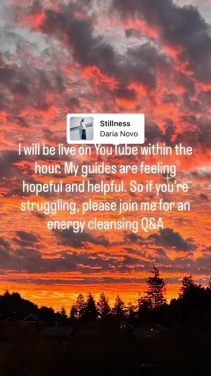 I will be live on YouTube within the hour. My guides are feeling hopeful and helpful. So if you’re struggling, please join me for an energy cleansing Q&A