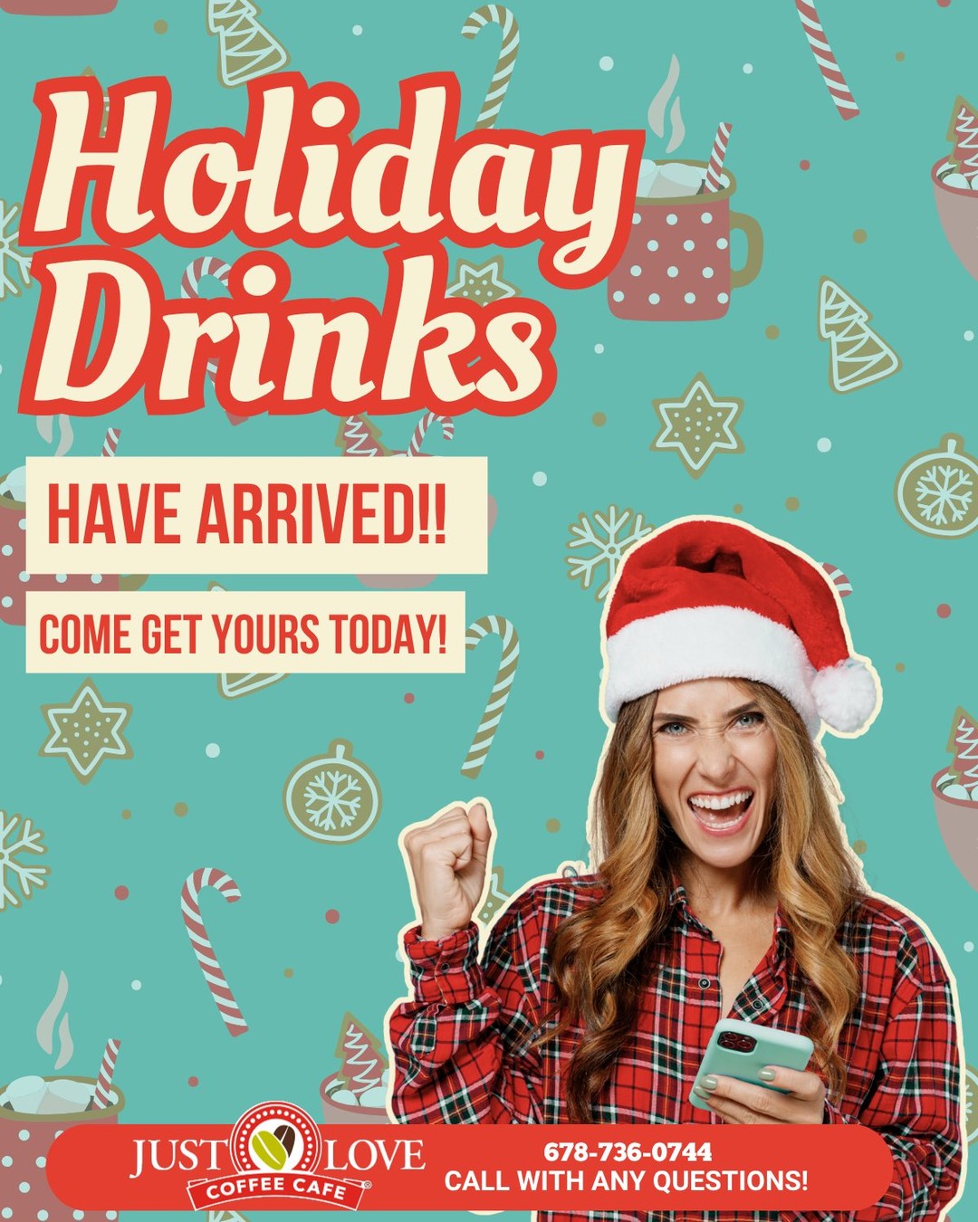 HOLIDAY DRINKS ARE HERE! ๐โโจ
Thatโs right โ your seasonal sips just dropped at Just Love Coffee Cafe ๐
From Peppermint Mocha to Cookie Butter Latte, weโre serving festive flavors thatโll sleigh your taste buds! ๐
๐ 1040 Hammond Drive, Suite 100
๐ 678-736-0744
๐ justlovecoffeeatlantaperimeter.com
Come get yours today โ because these limited-time treats wonโt last forever!
#HolidayDrinks #JustLoveCoffee #CoffeeWithACause #PeppermintMocha #CookieButterLatte #AtlantaCoffeeShops #FestiveVibes #WinterMenu #HotDrinksColdDays
