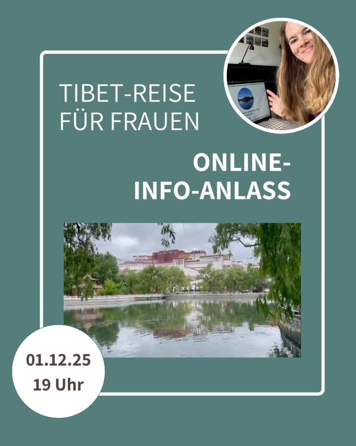 😍IN DIESER OASE KANN ICH AUFTANKEN
Der Park beim Potala Palast ist ein wohltuender Kontrast zur hektischen Stadt Lhasa.
💧ICH LIEBE ES, DURCH DIE ANLAGE ZU SCHLENDERN,
mich an die Teiche zu setzen und das beruhigende Wasser auf mich wirken zu lassen.
🍉MIT MEINEN REISE-GRUPPEN PICKNICKE ICH
gern unter den Schatten spendenen, uralten Bäumen oder wir setzen uns meditierend ins Gras, um uns zu erden.
🛕DIE KRAFTVOLLE ENERGIE DES PALASTES
ist auch aus der Distanz spürbar, was mich stets unglaublich fasziniert und beeindruckt.
💚MÖCHTEST AUCH DU KRAFT TANKEN AN DIESEM HEILIGEN ORT?
Dann komme mit auf unsere Tibet-Meditationsreise für Frauen im Mai 2026. Alle Infos dazu findest du via Link in der Bio.
❣️❣️❣️❣️❣️❣️❣️❣️❣️❣️
Sehr herzlich lade ich dich ein zum
ONLINE-INFOABEND AM 1. DEZEMBER 2025 UM 19 Uhr
Dort erzähle ich dir gerne, was unsere Meditations- und Wanderreise für Frauen so besonders macht.
✨ Heilige Klöster & Kraftorte besuchen
✨ Wandern in unberührter Natur
✨ Meditation & tibetisches Heilyoga (Lu Jong)
✨ Die besondere Kraft einer Frauenreise
😍LETZTJÄHRIGE REISE-IMPRESSIONEN UND UNSER REISEPROGRAMM 2026.
Diese Einblicke erhältst du am Infoanlass. Und natürlich kannst du mir all deine Fragen stellen.
🧘MÖCHTEST DU IN TIBET IN DIE STILLE DEINES HERZENS EINTAUCHEN?
Dann melde dich jetzt via DM oder Link in der Bio zum Infoabend an.
Ich freue mich von Herzen auf dich!
❣️❣️❣️❣️❣️❣️❣️❣️❣️❣️
💜GEMEINSAM FÜR MEHR HERZ-KRAFT:
Die Reise wird in Kooperation von Sara Wyss mit Neue Wege Reisen und Tibet Shambala Adventures angeboten.
💌WAS MÖCHTEST DU AM INFOANLASS ERFAHREN?
Ich freue mich bereits jetzt auf deine Fragen in den Kommentaren.
#tibet
#tibettravel
#kraftorte
#herzkraft
#frauenreisen
#meditationsreise
#achtsamkeitsreise
#spirituellereise
HIMALAYA
TIBET
WANDERN
MEDITATION
MEDITATIONSREISE
ACHTSAMKEITSREISE
SPIRITUELLE REISE
WANDERREISE
FRAUENREISE
FRAUENPOWER
YOGAREISE
KULTURREISE
NATURVERBUNDEN
KRAFTORTE
HEZRKRAFT
ACHTSAMKEIT
BUDDHISMUS
STILLE
ZEIT FÜR DICH
