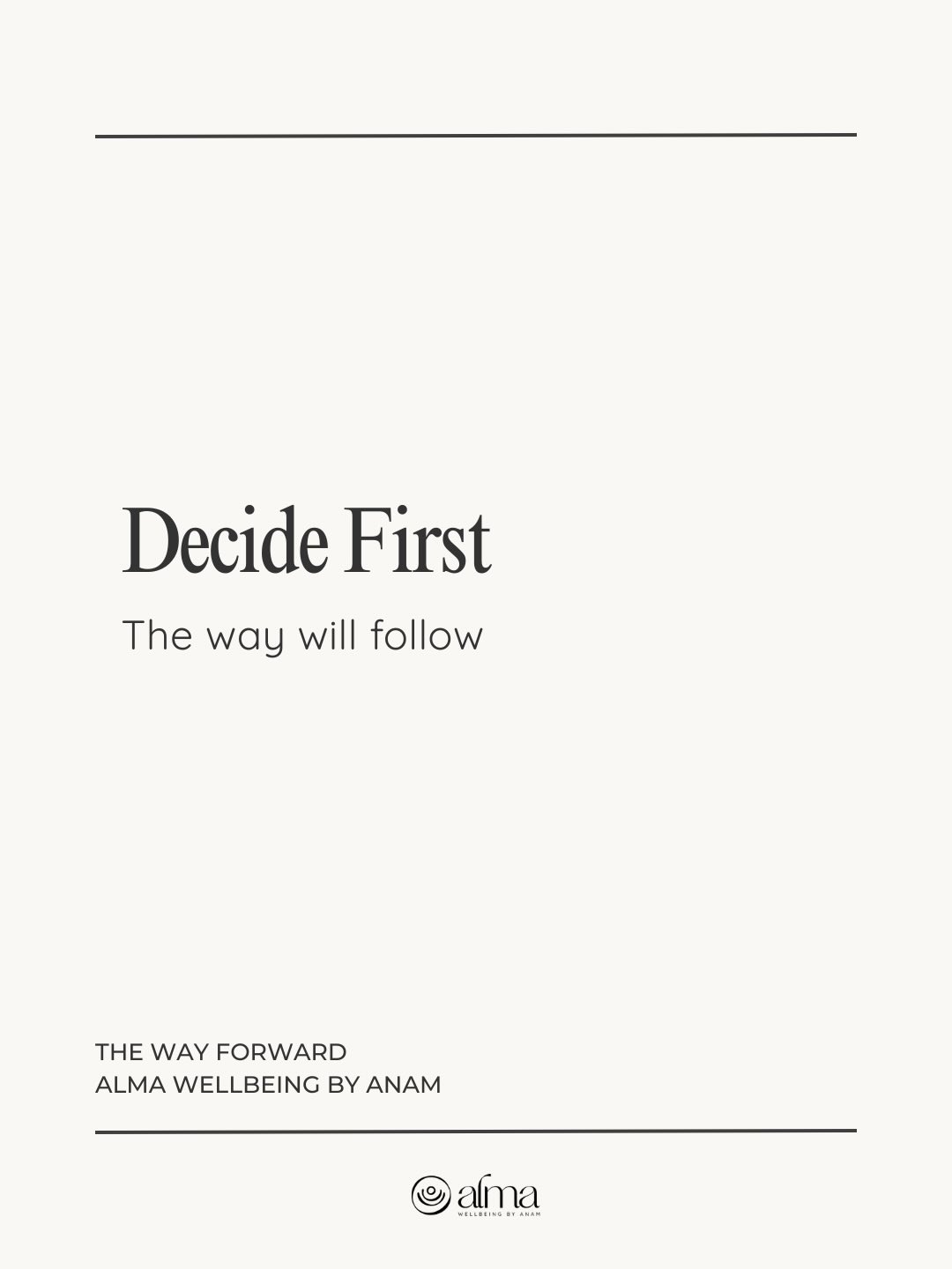 It’s okay if you don’t have it all figured out. Truly.
Most people wait for the perfect plan, the perfect timing, or the perfect clarity before they give themselves permission to move forward.
But the truth is… clarity doesn’t come first.
Decision does!
Every meaningful transition, whether it’s changing careers, starting a business, leaving a draining chapter, or choosing a healthier version of yourself, begins with one simple moment:
Choosing what you want
or choosing what you no longer want.
That decision is the doorway.
It’s the moment you stop negotiating with your fear and start listening to your inner wisdom.
Once you decide, the path begins to reveal itself. The support shows up. The courage grows. Your energy shifts.
You don’t need to know every step.
You just need to know the next step… and trust yourself enough to take it.
If you’re standing at a crossroads right now, remind yourself:
You’re allowed to choose again.
You’re allowed to begin again.
And you’re allowed to move toward a life that feels more aligned, peaceful, and fulfilling.
The Way Forward
Alma Wellbeing By Anam
#clarity #transitioncoach #decisión #holisticmindset #nlp #wellbeing #coach #wellness #holisticmindset #almabyanam