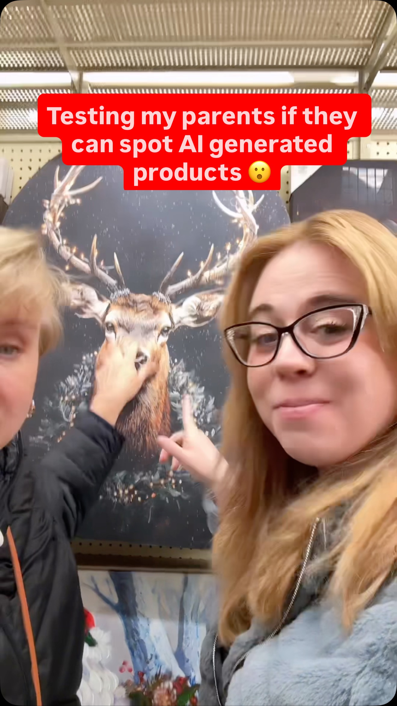 Testing my parents to see if they can spot AI generated products! Would you have been able to spot these? 🫣🎄🫠#holidayshopping #christmas #comeshopwithme #christmasdecor #ai