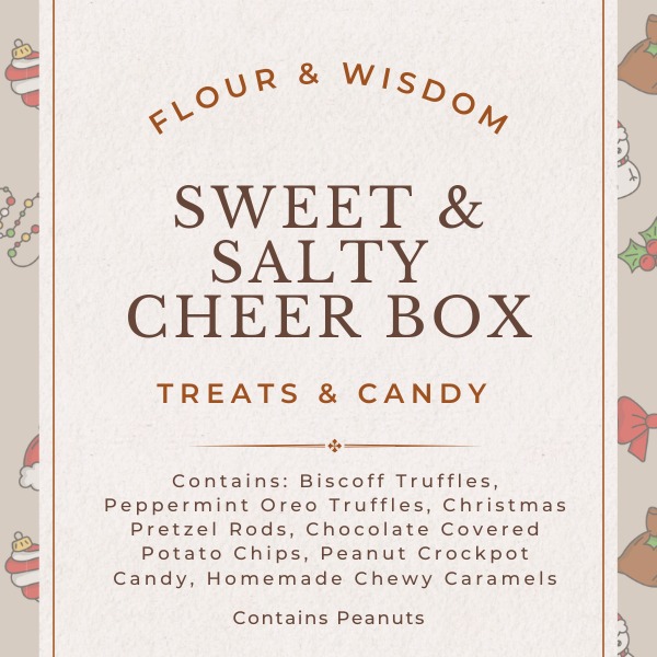 🎄 Holiday Magic from My Kitchen to Yours! ✨
The holidays are here, and my kitchen is running full steam! Whether you're looking for the perfect hostess gift or treating yourself to something special,
I've got you covered:
🎁 Sweet & Salty Cheer Box - Can't decide between sweet or salty? Get both! Six delicious treats including truffles, caramels, and chocolate-covered everything.
🏠 Home for Christmas Box - Homemade cookies and bars that taste like childhood Christmas memories. From Grinch cookies to raspberry pistachio thumbprints!
⭐ Billionaire Bars - My best-seller is BACK! Buttery shortbread, gooey caramel, chocolate, and a sprinkle of sea salt. Pure indulgence in every bite.
🎅 Gingerbread Mini Loaves - Warm spices, molasses-rich, and perfectly moist. The taste of the season in a sweet little package.
PLUS hand-poured candles and handmade holiday decor to make your home merry and bright! 🕯️✨
📍 Find me at It's a Wonderful White Bear Lake Christmas Market
Sunday, December 8 | 10 AM - 3 PM
South Campus/Middle School
Limited quantities - see you there! ❤️
#FlourAndWisdom #WhiteBearLake #HolidayMarket #ChristmasTreats #CottageFoods #ShopSmall #HolidayGifts #HomemadeLove