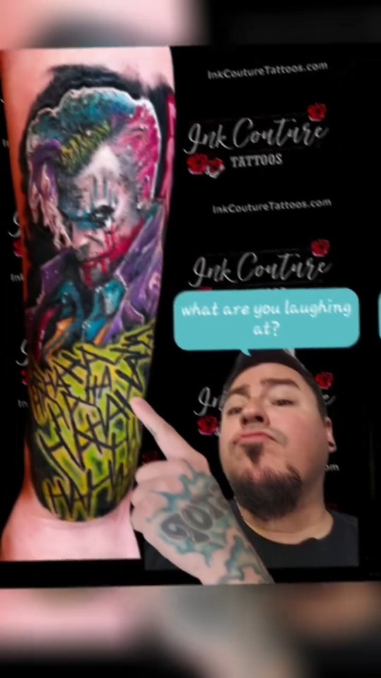 my joker! #mttattoos #atx #joker