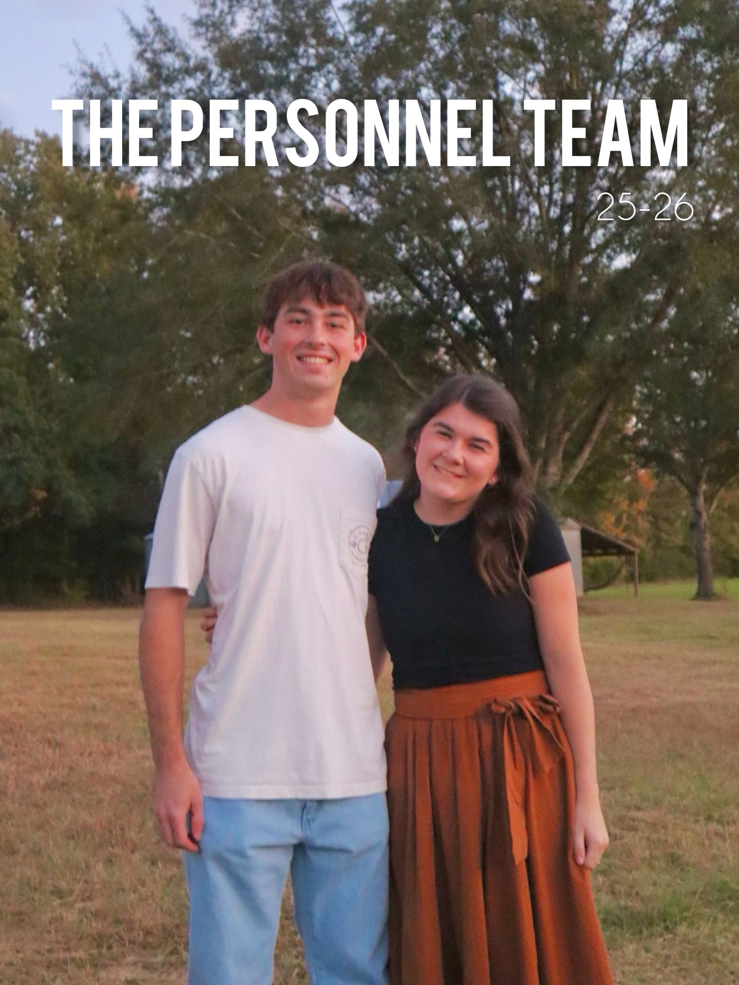 Last but not least, we have THE PERSONNEL TEAM!!
These three lead our Grove Retreat Counselors and guide the incoming freshman and transfers. We are so grateful for their diligence and excitement to serve the Lord through their roles. We know they will do wonderful things this year!