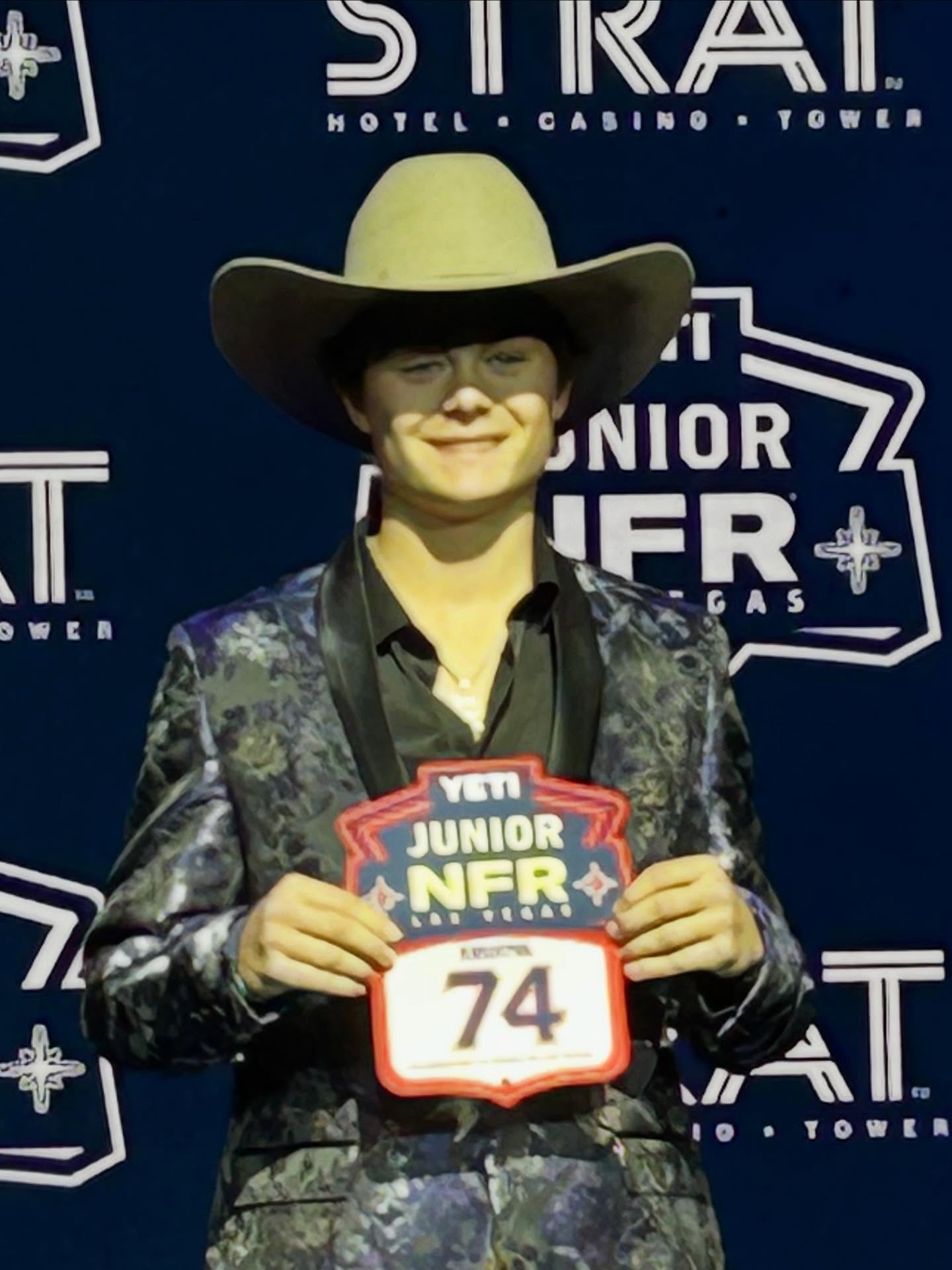 It’s official. Keep an eye on 74 at this years Junior National Finals Rodeo. #8secondattitude #jrnfr