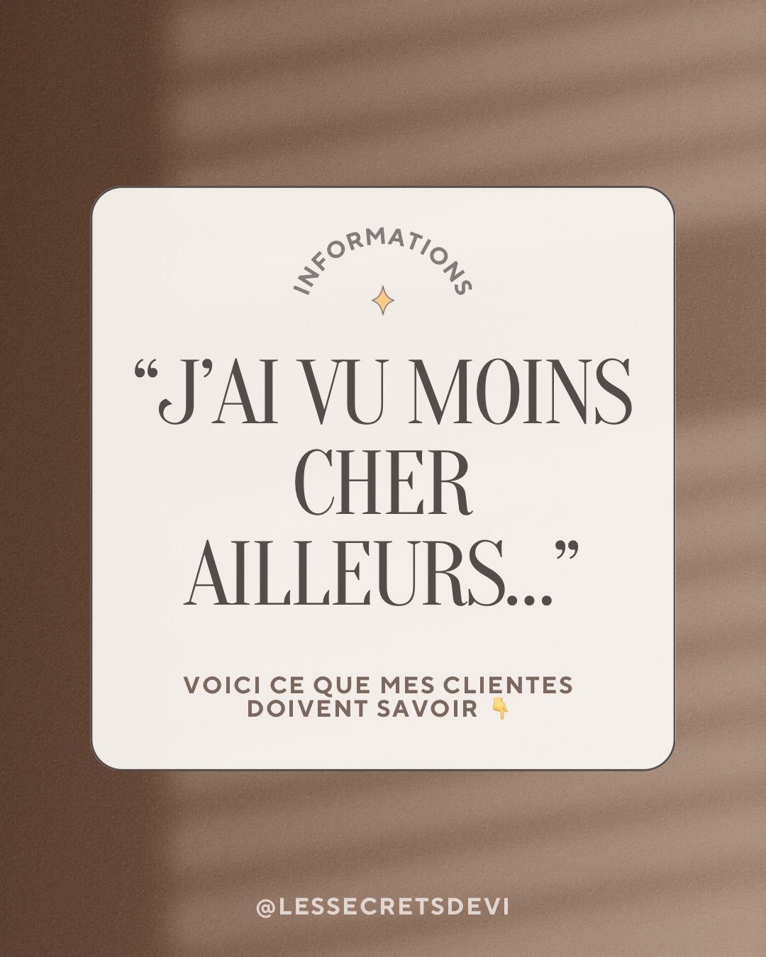 🤍 Un petit mot pour vous…
À toutes mes clientes, je voulais simplement vous dire merci.
Merci pour votre confiance, votre fidélité, vos mots gentils, vos encouragements…
Merci de choisir notre travail, notre salon, et l’expérience qu’on s’efforce de vous offrir chaque jour.
Votre soutien fait vivre notre métier, mon équipe, et me permet de continuer à investir dans la qualité, l’hygiène, la sécurité et le confort que vous méritez.
Je suis vraiment reconnaissante de vous avoir à mes côtés.
Sans vous, rien de tout cela n’existerait.
Dans ce monde égoïste, où le soutien se fait rare et où tout devient plus difficile, votre présence et votre confiance prennent une valeur immense.
Je n’ai absolument rien contre les auto-entrepreneuses qui travaillent dans les règles ✨
Chacune est libre de choisir le statut qui lui correspond, selon son parcours, ses objectifs et sa vision du métier.
Mon message n’a jamais été d’opposer les statuts, mais de mieux comprendre leurs différences, notamment au niveau des charges et des tarifs.
J’encourage toutes les personnes qui entreprennent — peu importe leur forme juridique — à évoluer, se former et développer un business solide et aligné. 💪 Je vous admire 😍
Cependant, attention : il existe aussi des personnes qui profitent du système et proposent un travail à bas prix.
Ce n’est pas représentatif de toutes, mais c’est important d’en parler pour protéger la profession et valoriser celles qui travaillent correctement. ✨
Merci, du fond du cœur, d’être là.
🤍✨
Virginie
#commercedeproximité #salon #institutdebeauté #valeur #professionnelle #bordeauxmaville #fidelité #merci #autoentrepreneur #société #independante #tva #france #soutien #prothesisteongulaire #estheticienne #beaute #commerces #ongle #cils #lash #massage #soinvisage #formation