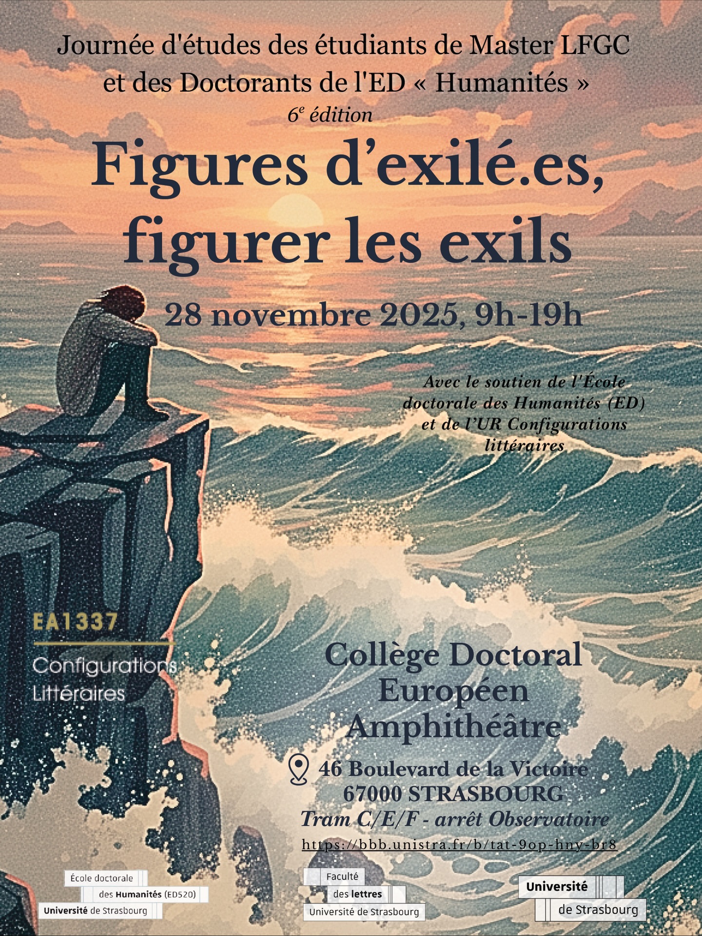 Habiter l’entre-lieu : exil et transmission des savoirs afrobrésiliens
Ce vendredi, 28/11 à 9h, j’ouvre la Journée d’études « Figures d’exilé.es, figurer les exils » avec une conférence portant sur la transmission des savoirs afro-brésiliens et la création musicale contemporaine.
En tant que compositeur-chercheur circulant entre le Minas Gerais et l’Europe, j’examine comment, malgré la violence de l’arrachement, la diaspora africaine a développé des « technologies de l’entre-lieu » permettant de faire circuler différentes formes de savoir.
L’intervention montrera comment ces dynamiques de résistance nourrissent aujourd’hui ma pratique de composition, générant de nouvelles temporalités et modes de transmission.
La Journée d’études est organisée par l’École Doctorale des Humanités, Faculté des Lettres, UR Configurations Littéraires.
📡 Transmission en direct : https://bbb.unistra.fr/b/tat-9op-hny-br8